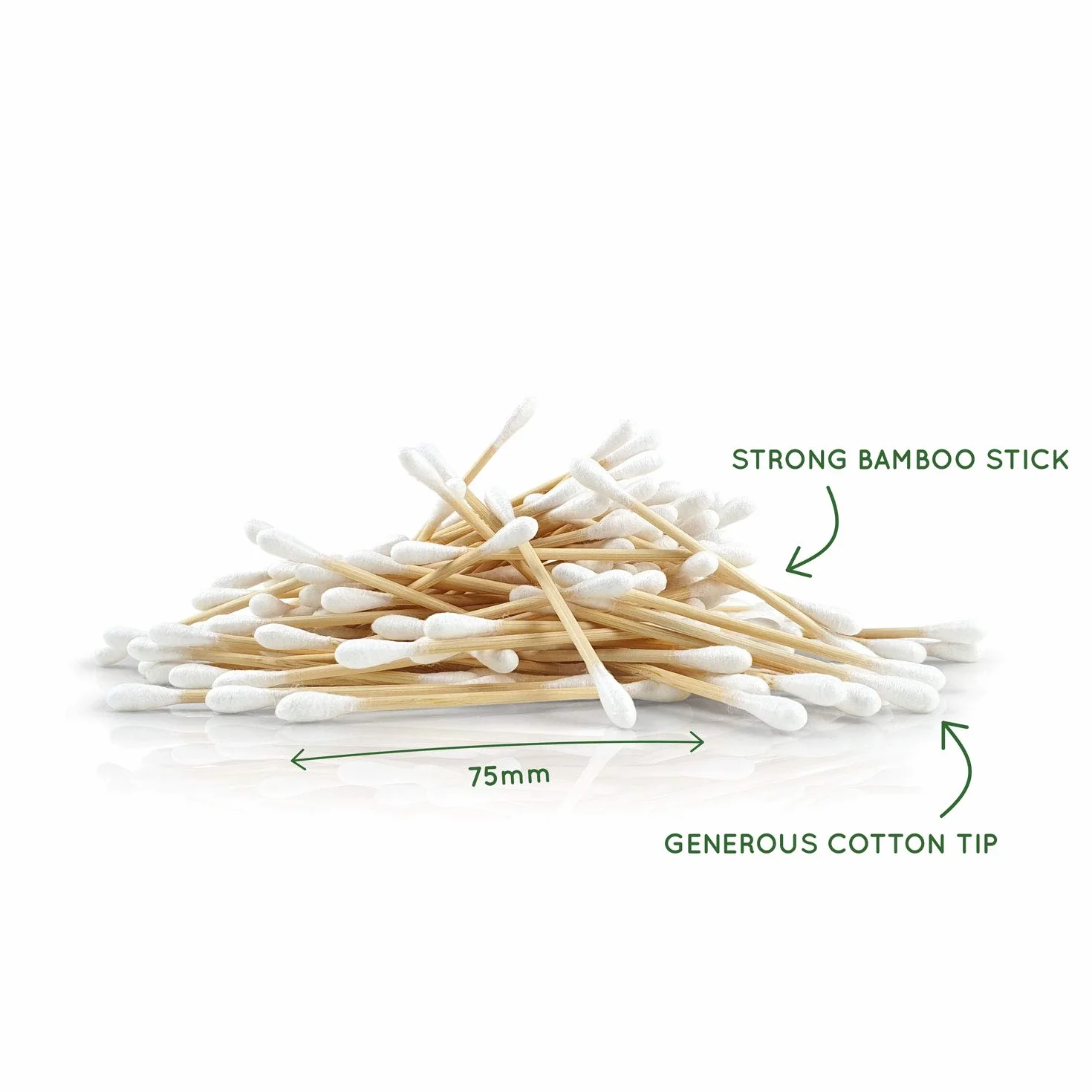 Cotton Fioc | Cotton Fioc ecologici| Tamponi di Cotone| Bastoncini in legno | Eco Friendly | Confezione di Cartoncino Riciclato|Biodegradable | 800 pezzi| Bamboo