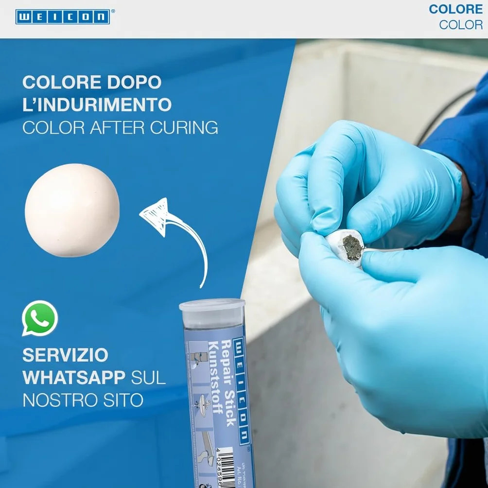 Weicon Barretta Plastica Adesivo Epossidico 2 Componenti 57G