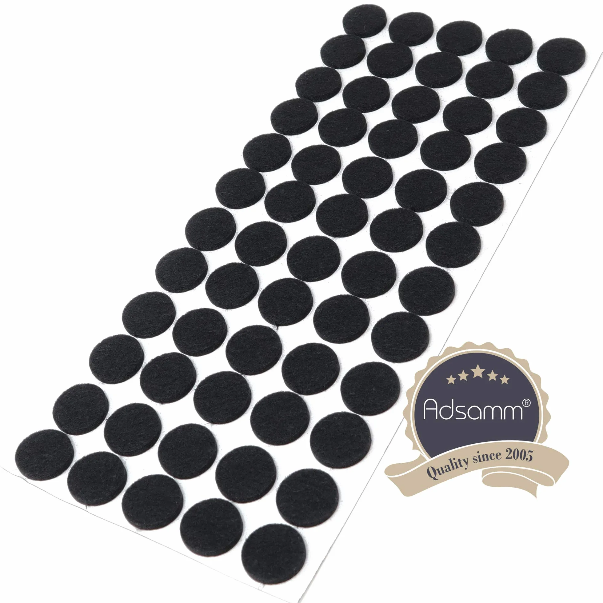Feltrini Autoadesivi Neri Ø 20 mm Tondi Piedini Mobili Feltro 3.5 mm Pad Protettivi Arredi
