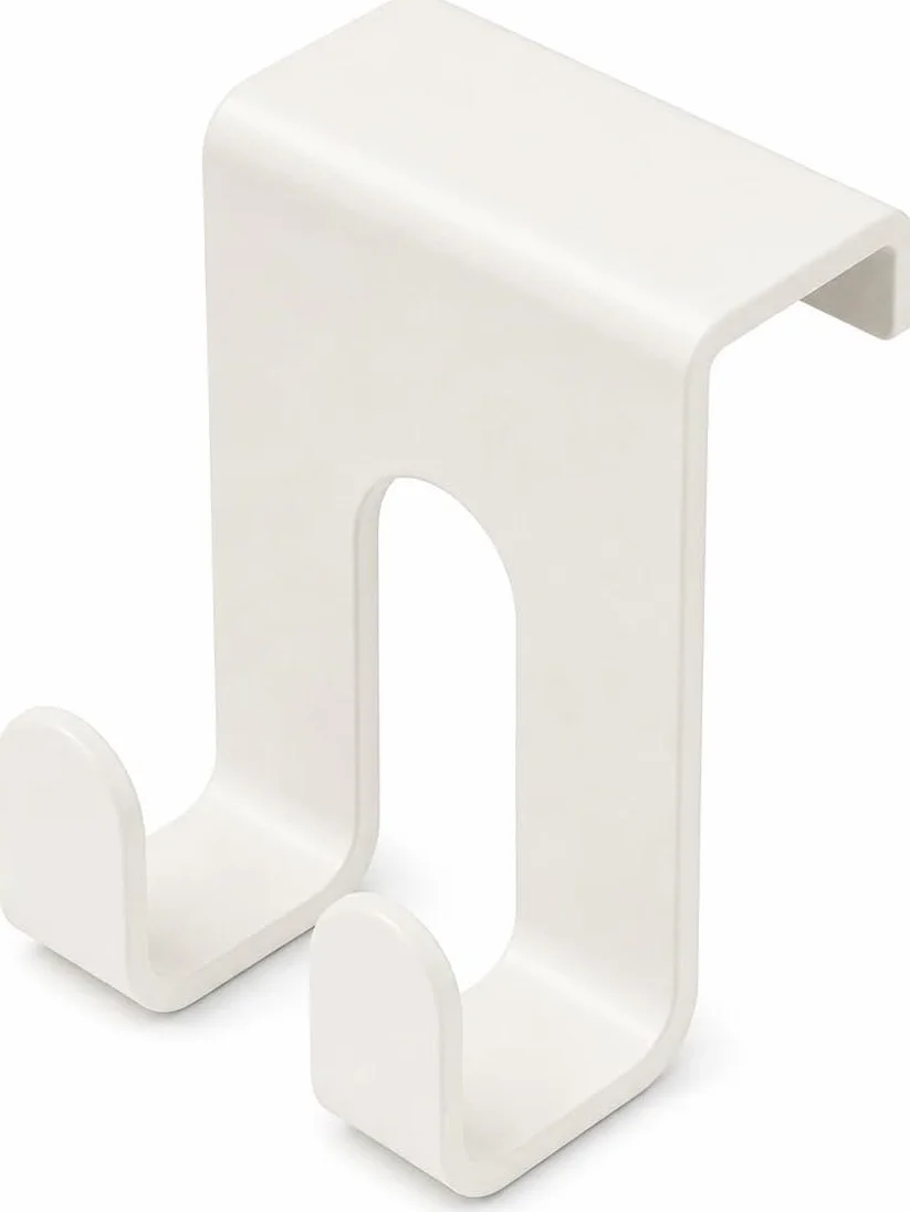 Ganci Sopra Anta Set 4 Pezzi – Gancio Senza Forare per Cucina Bagno – Porta Strofinacci Asciugamani – Ante fino 1,9 cm – Made in Italy BIANCO