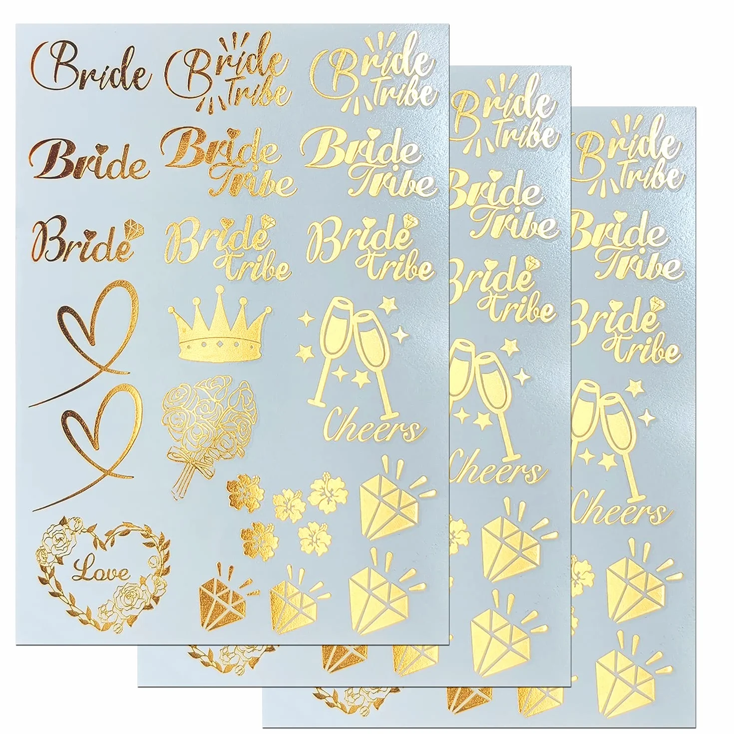 Bride Tribe Tattoos - Gold