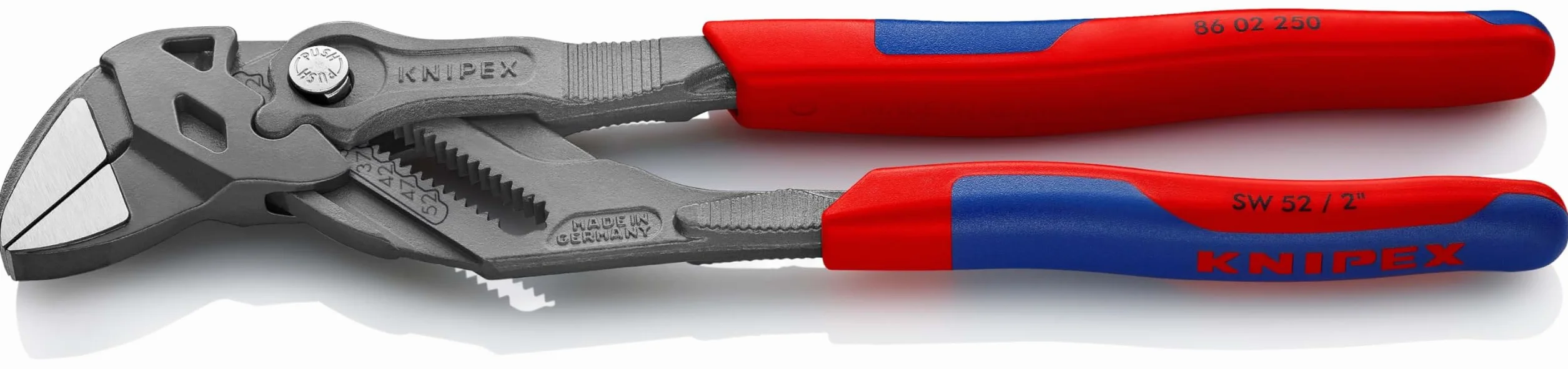 KNIPEX Pinze chiave 250 mm 86 02 250 bonderizzata grigia impugnature multicomponente