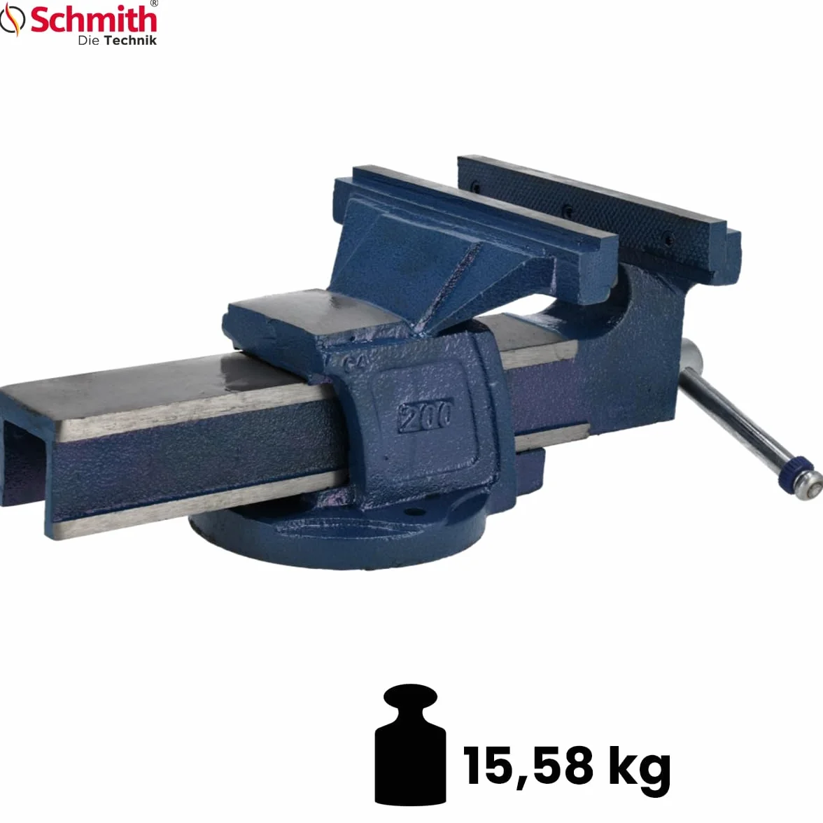 Morsa Fissa Professionale 200 mm per Banco Officina