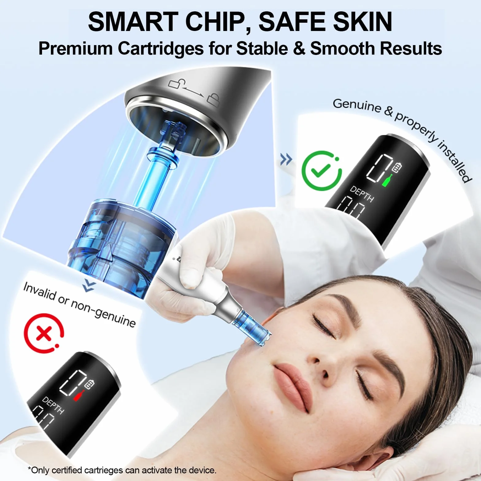Dr. Pen M9 Penna Microneedling Wireless con 22 Cartucce, Display LED e Regolazione 0–2,5 mm, 6 Velocità, Sistema Cartridge Intelligente per Cura della Pelle