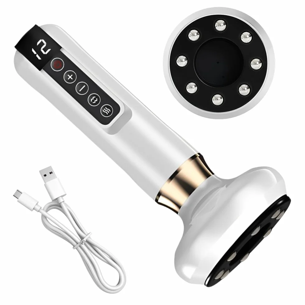 NAVESO Velora Massaggiatore Anti Cellulite, Velora Beauty Massaggiatore Anticellulite, Massaggiatore Elettrico, Anti-Cellulite Vacuum Massaggiatore Cellulite Corpo Gambe e Glute (Bianco)