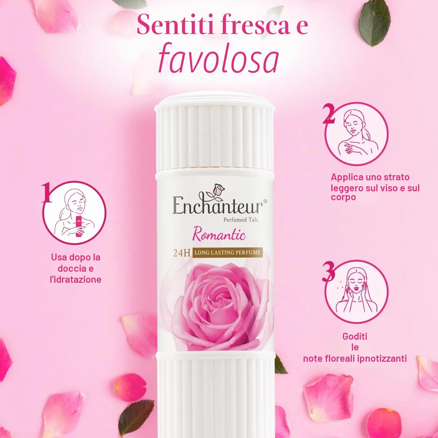 Enchanteur Talco Profumato Romantico, 250g