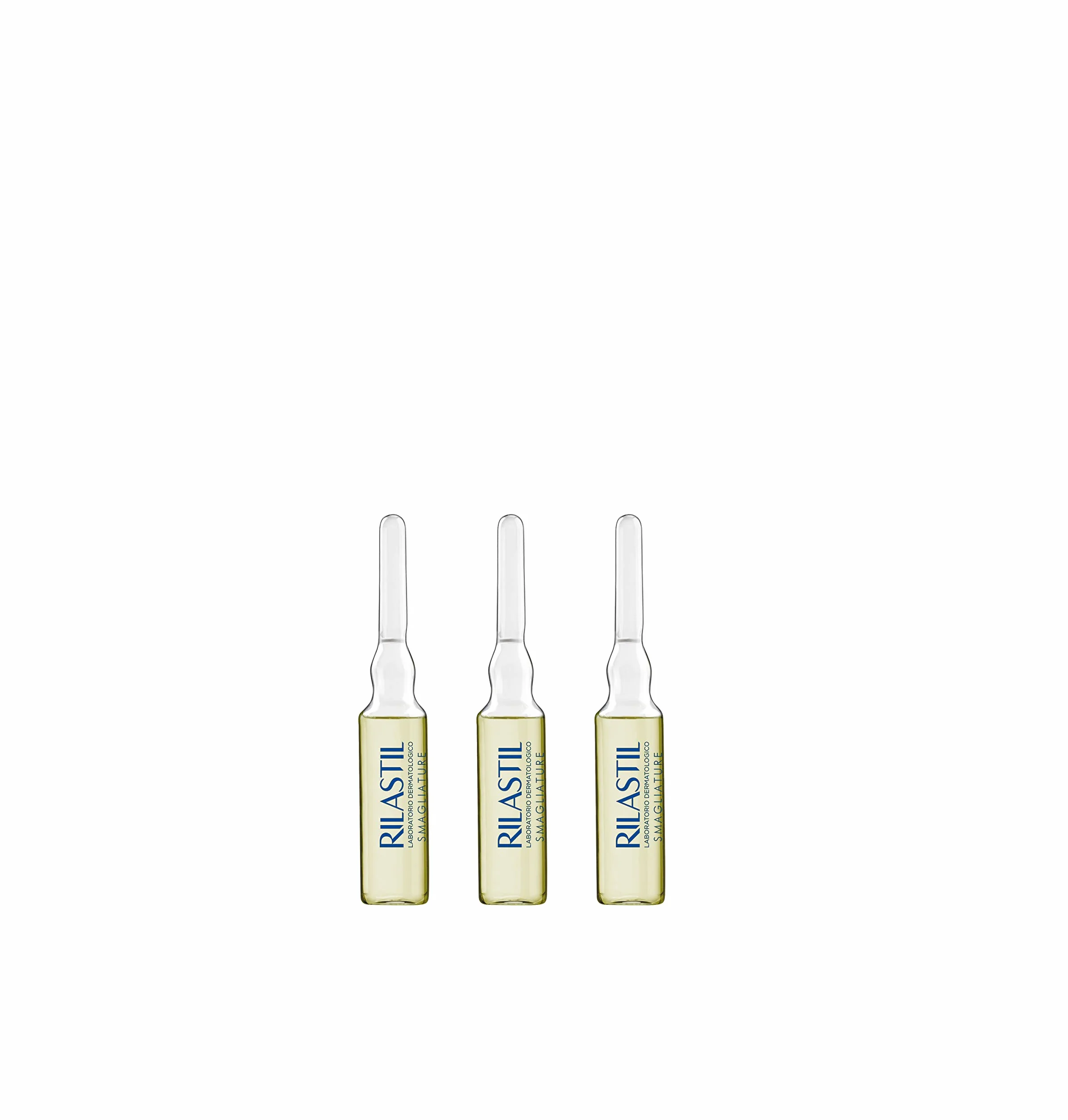 Rilastil Fiale Smagliature, Trattamento Intensivo, Emollienti e Leviganti, Tutti i Tipi di Pelle, Confezione da 10 fiale da 5 ml
