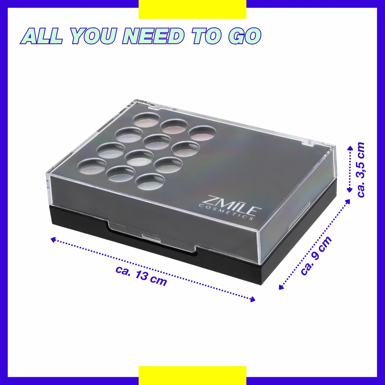 ZMILE Cosmetics Tavolozza Trucco 'All You Need To Go', Cosmetici Vegan