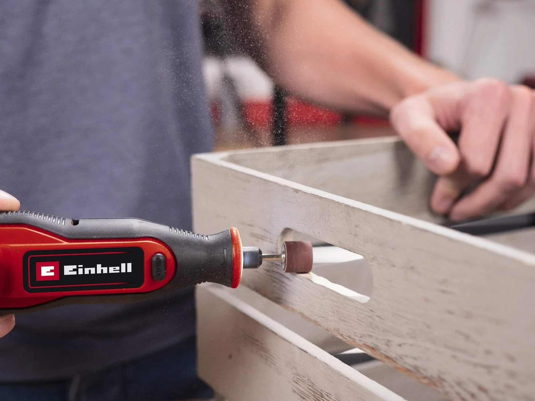 Einhell TE-MT 7,2 Li Kit Smerigliatrice a stelo incisore a batteria 7,2 V 1,5 Ah 5500-26000 giri 51 accessori