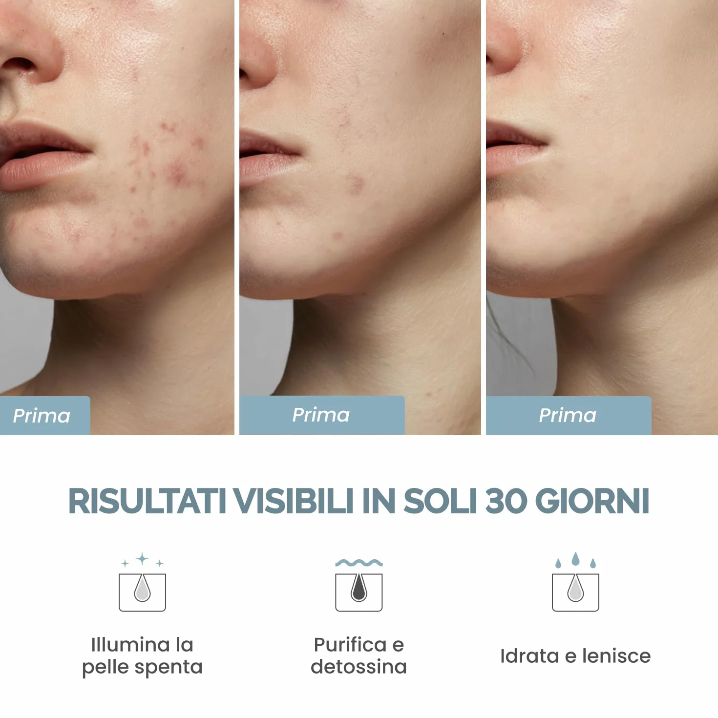 PLANTIFIQUE Maschera Viso Coreana Argilla Vulcanica e Fango Mar Morto – Maschera Viso Corpo con Carbone, Acido Ialuronico, Olio Jojoba, Burro Karité – Purifica, Affina Pori, Idrata e Calma – 110 g