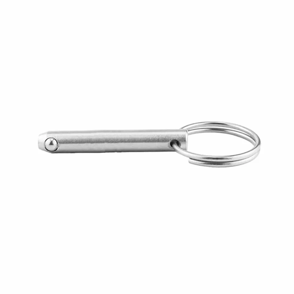 Perni a sgancio rapido in acciaio inox con sfera a molla 10 x 65 mm per accessori barche