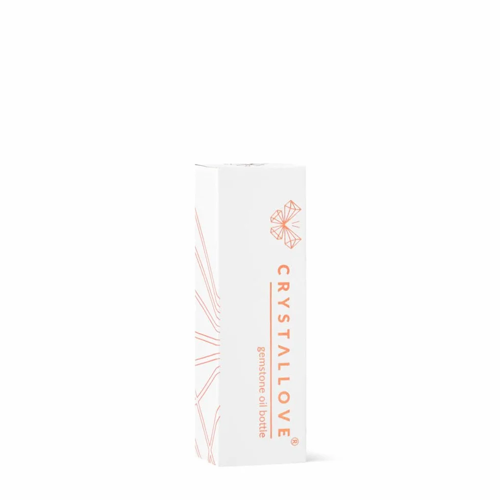 CRYSTALLOVE Oil Bottle 10 ml - Cristallo di rocca - Cristalli di olio Rollon per oli, profumi, cosmetici, massaggi - Bottiglie di vetro per oli essenziali - Roller - Roller di vetro ricaricabile