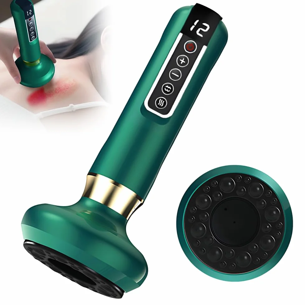 Massaggiatore AntiCellulite, HOVCEH Intelligente Coppettazione Elettrica per Gambe, Corpo, Addome, 12 Fasi Velora Massaggiatore Anti Cellulite per uso Domestico