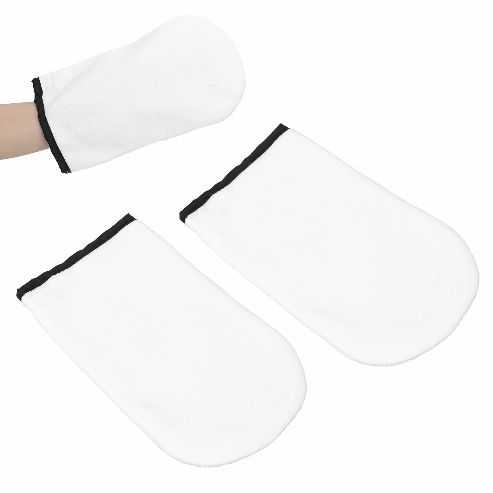 Guanti Per Terapia di Paraffina, Guanti di Cera di Paraffina 2 Pezzi in Puro Cotone Che Promuovono L'assorbimento Guanti Spa Per Terapia Manuale con Cera Calda Bianchi