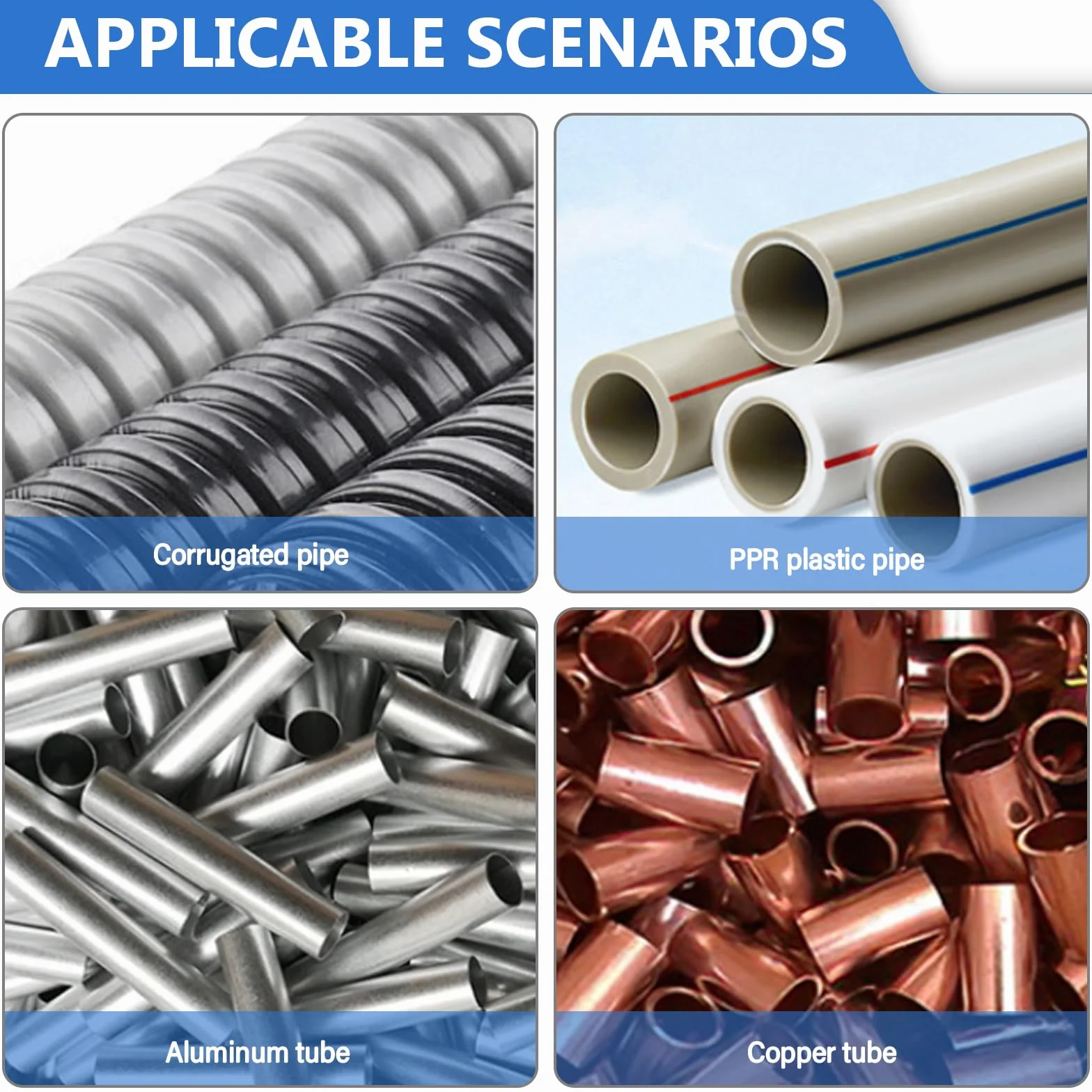 Tagliatubi a Cricchetto per Acciaio Inossidabile e Rame 8-29 mm, Set con 3 Dischi Intercambiabili