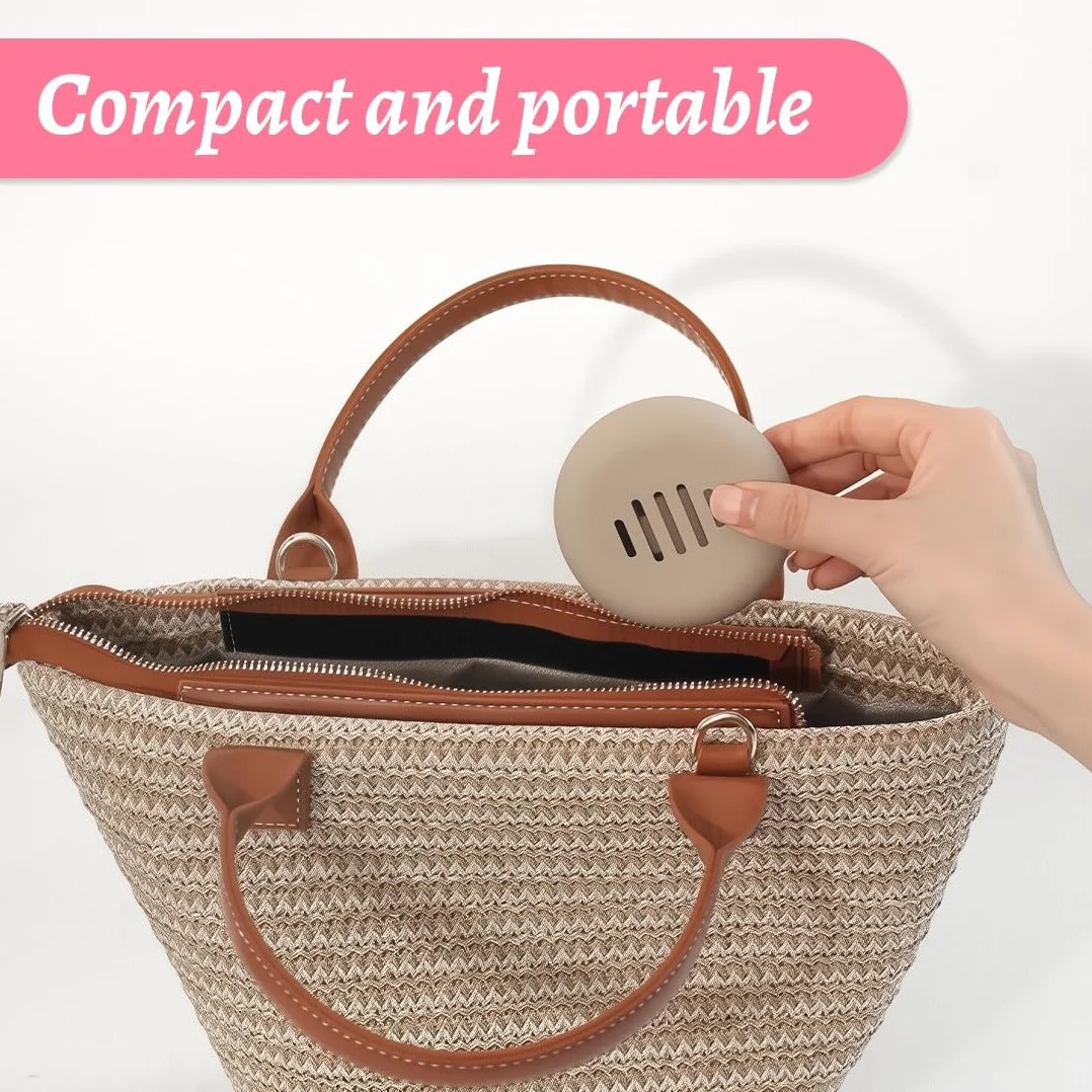 2 Pcs Borsa Per Trucco Portatile Con Porta Cipria, Porta Pennelli Make Up Da Viaggio, Porta Pennelli Trucco, Custodia In Silicone Per Pennelli Da Trucco Da Viaggio Con Chiusura Magnetica