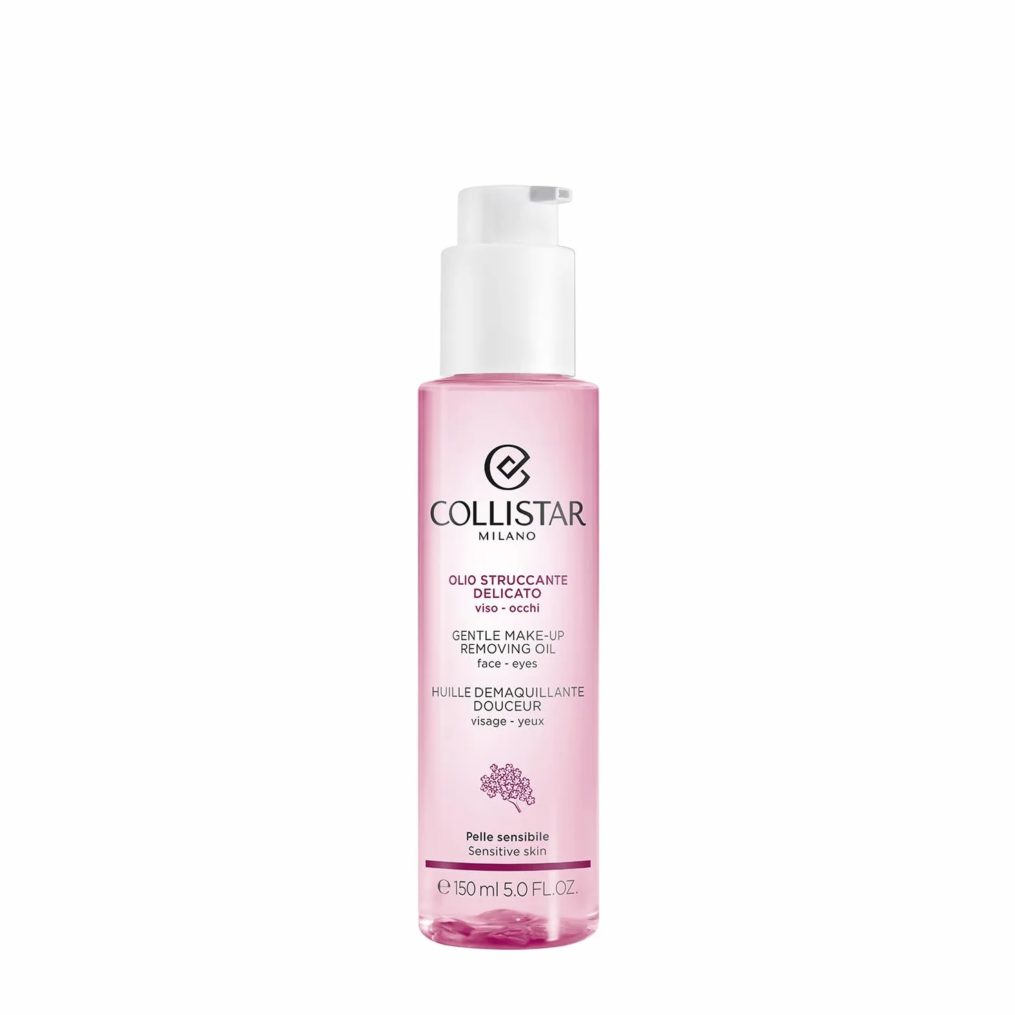 Collistar Olio Struccante Delicato, Rimuove il Trucco Waterproof, per Pelli e Occhi Sensibili, anche Portatori di Lenti a Contatto, Idratante, Lenitivo, Senza Siliconi 150 ml