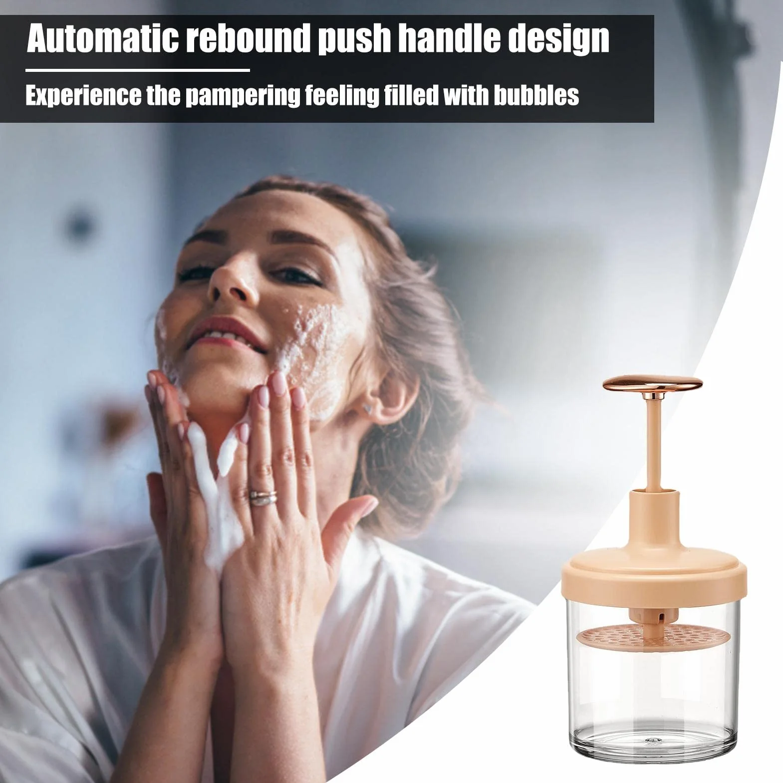 Schiuma facciale - Produttore di schiuma per lavaggio viso - Whip Maker strumento per la pulizia del viso, Skincare Cleaner Tools per bilancio di viaggio