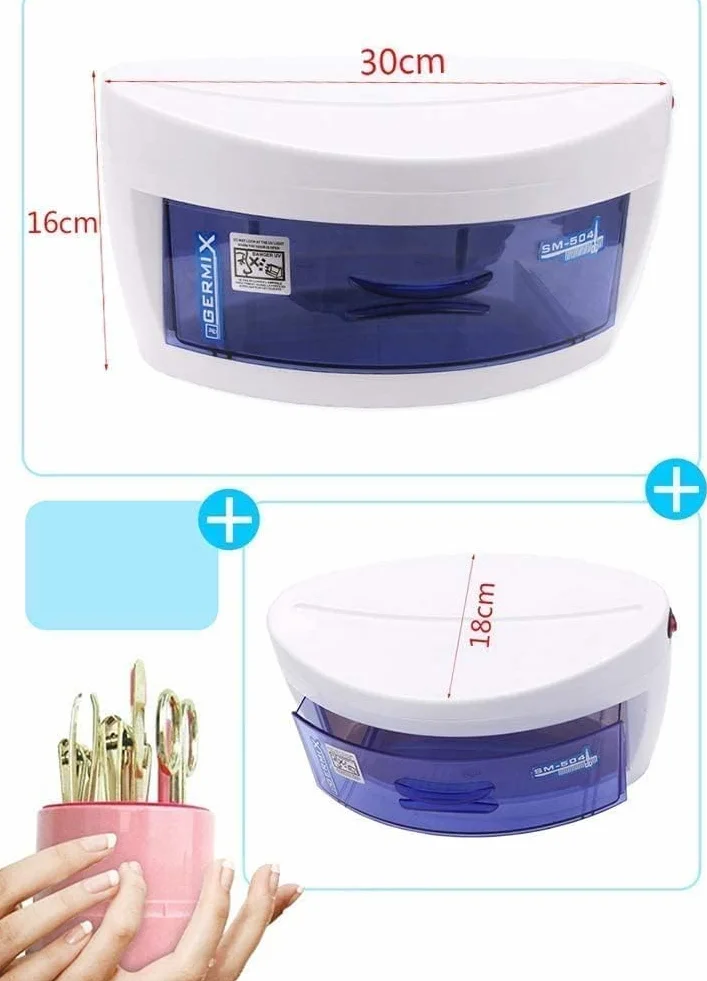 Strumenti di Bellezza Sterilizzatore UV LED Smart Nail Strumento di Pulizia sterilizzatore Ideale per la disinfezione di Strumenti per Capelli/saloni di Bellezza/Nail Manicure Set