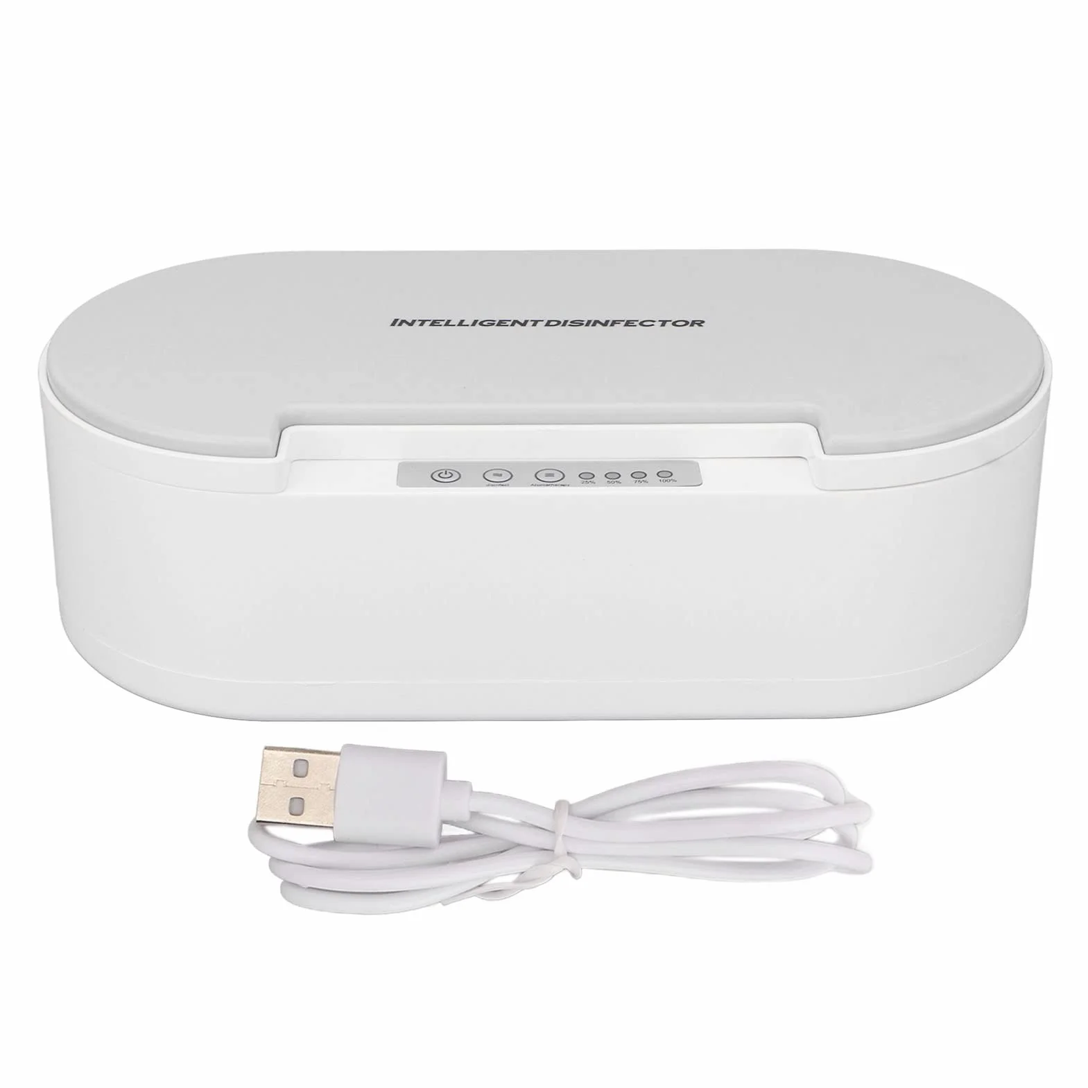 Sterilizzatore per Strumenti per Unghie, Sterilizzatore UV per Manichini, Scatola di Pulizia UV a 360 Gradi, Pulizia Rapida, Trasmissione Vocale, Aromaterapia, Scatola