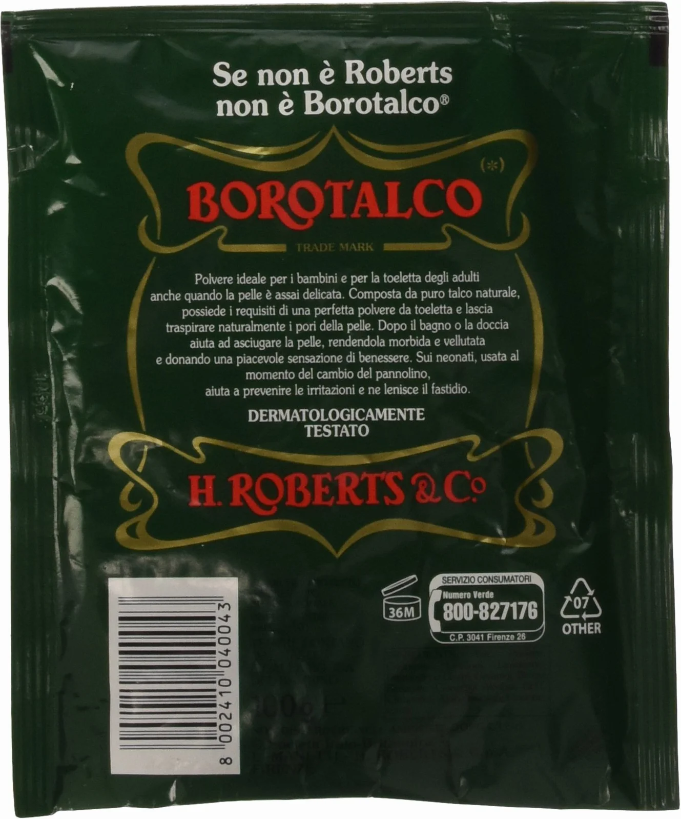 BOROTALCO ROBERTS BUSTA 100GR - [pacco da 24]