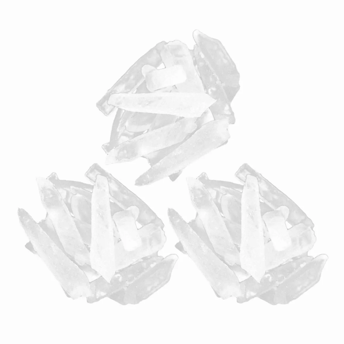Base di Sapone Esfoliante Trasparente 3 Pezzi per Produzione di Sapone Fatto a Mano Ingredienti Naturali per Mani e Corpo Uso Bagno