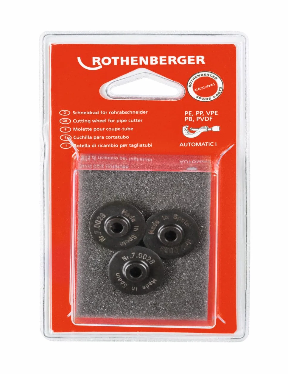 ROTHENBERGER 70028 Cuchilla para plástico