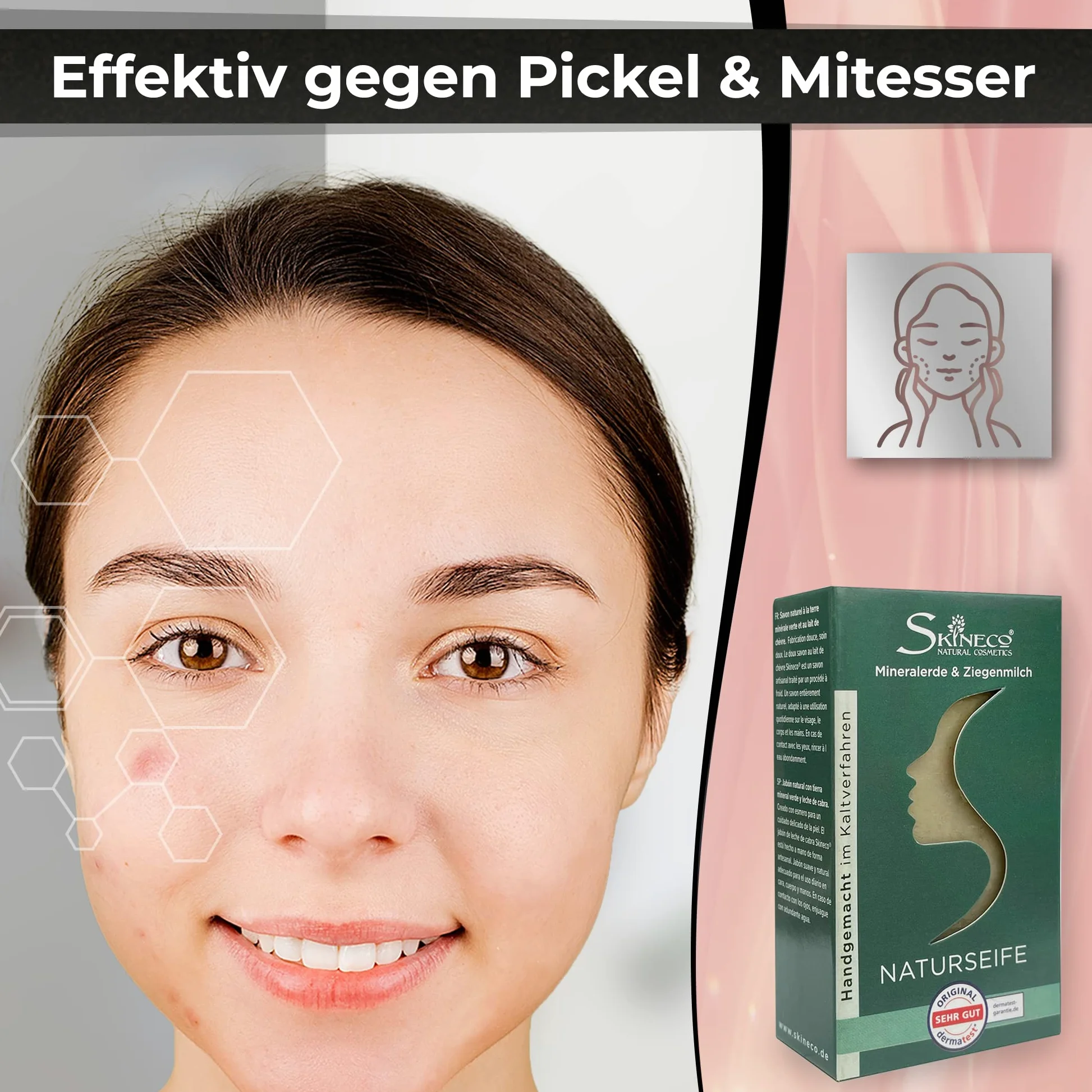 Sapone al latte di capra con terra minerale verde, fatto a mano con processo a freddo (10 pezzi)