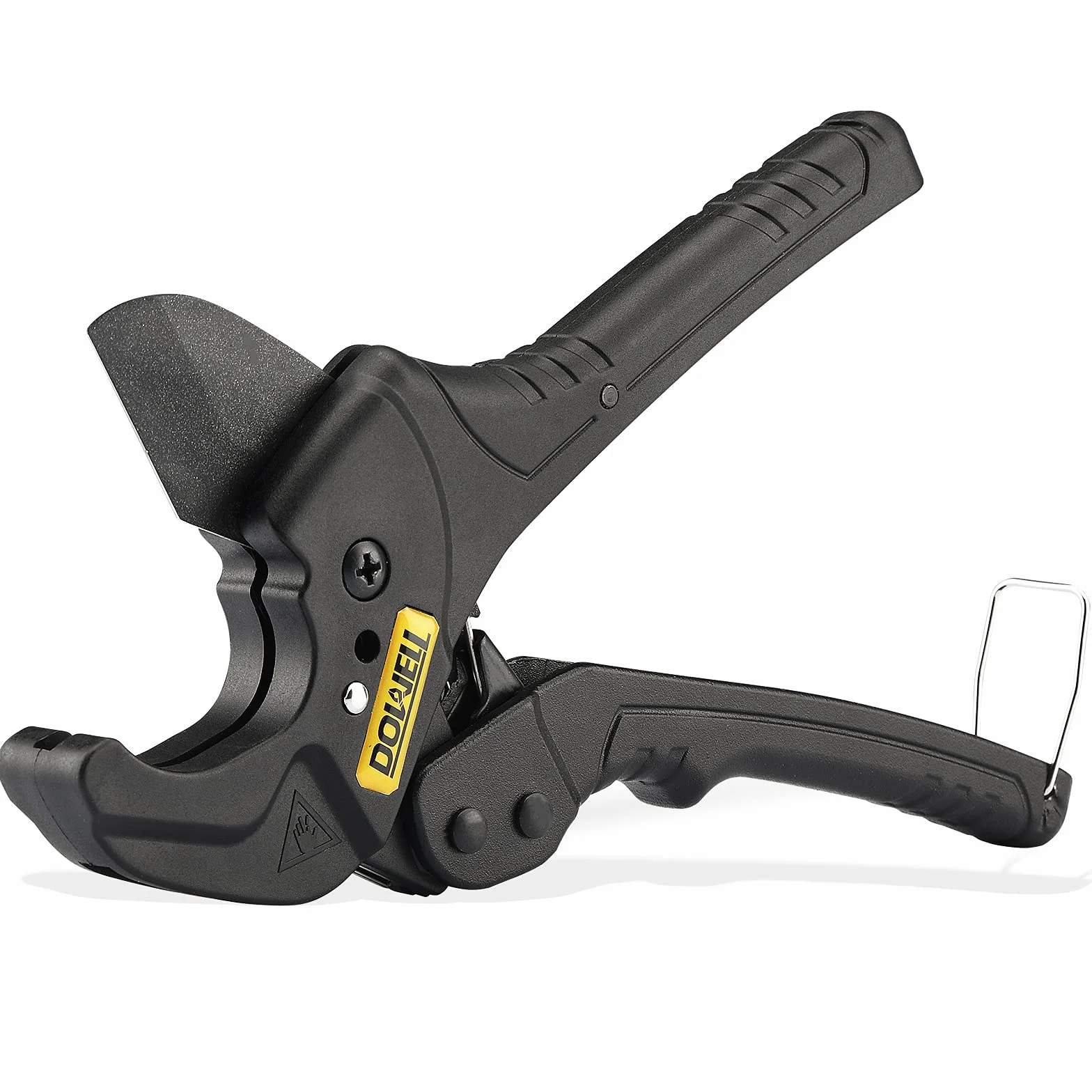 DOWELL PVC Tubo Cutter Ratchet Heavy Duty Teflon Rivestito Lama Acciaio Inox Regolabile 1-5/8 pollici 42mm