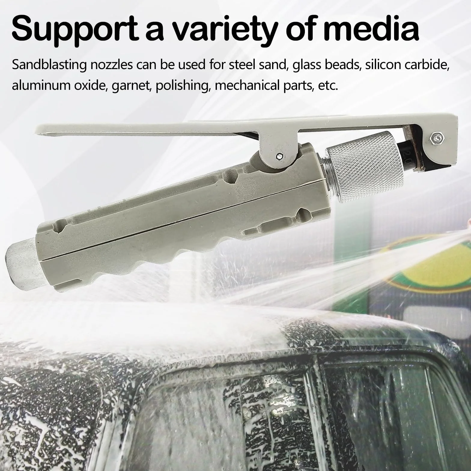 Pistola Per Sabbiatura Con 8 Punte In Ceramica, Attrezzatura Mobile Accessori
