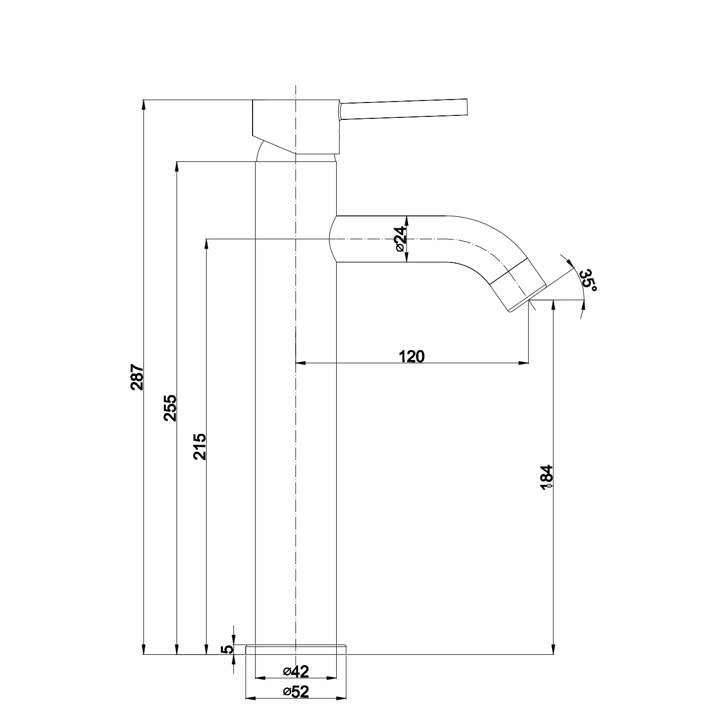 Kiamami Valentina Coppia Rubinetti Lavabo Alto Cromato Bidet Fassa