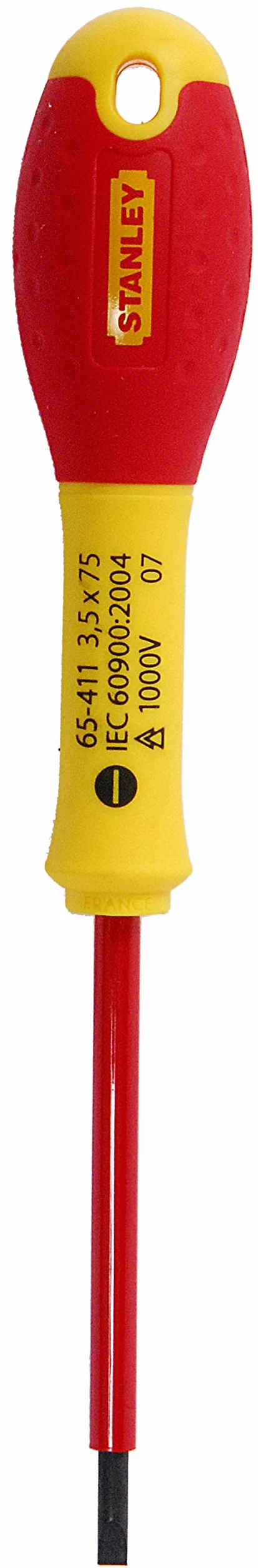 STANLEY Cacciavite con Lama Isolata 3.5 x 75 mm Strumentisti