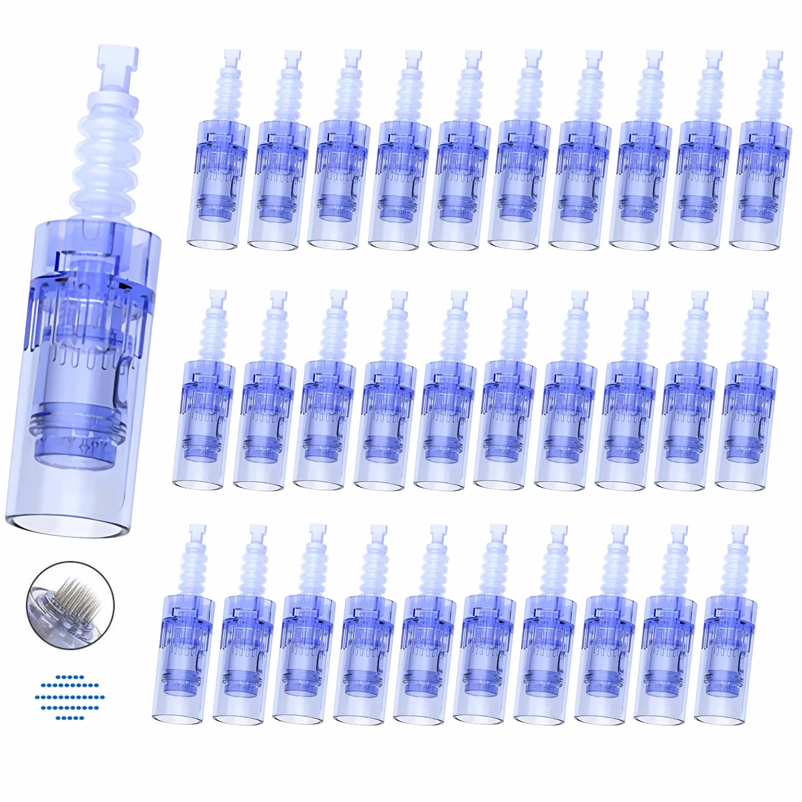 Aghi di Ricambio Dr.pen Ultima A6, Cartucce di Aghi a 42 Pin per Penna per Microneedling Dr.pen Modello A6, Cartucce Monouso Autentiche per Microneedling (42 Pin, 30 Pz)