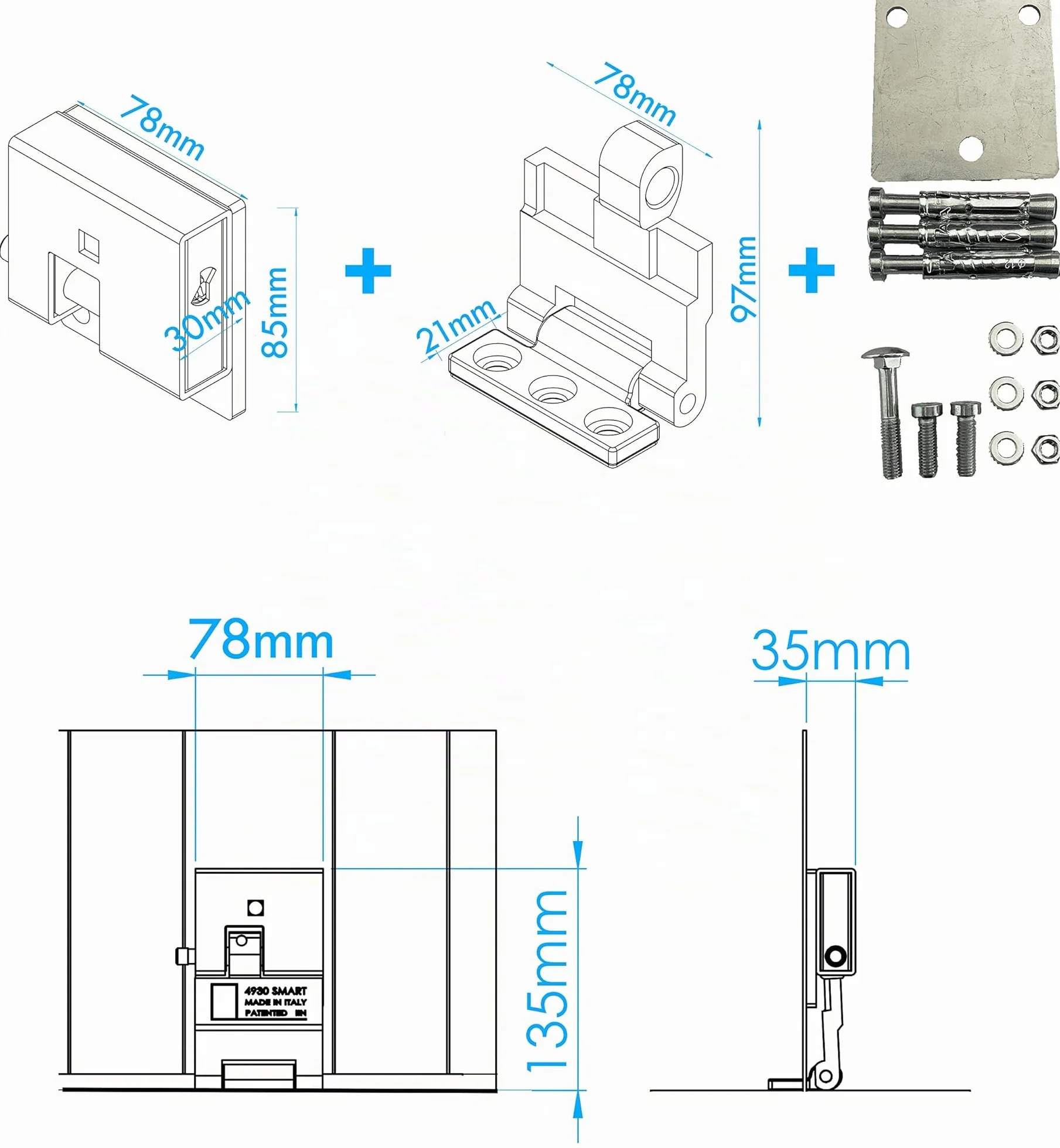 SMART 4930 Kit di sicurezza per porta basculante garage cancello