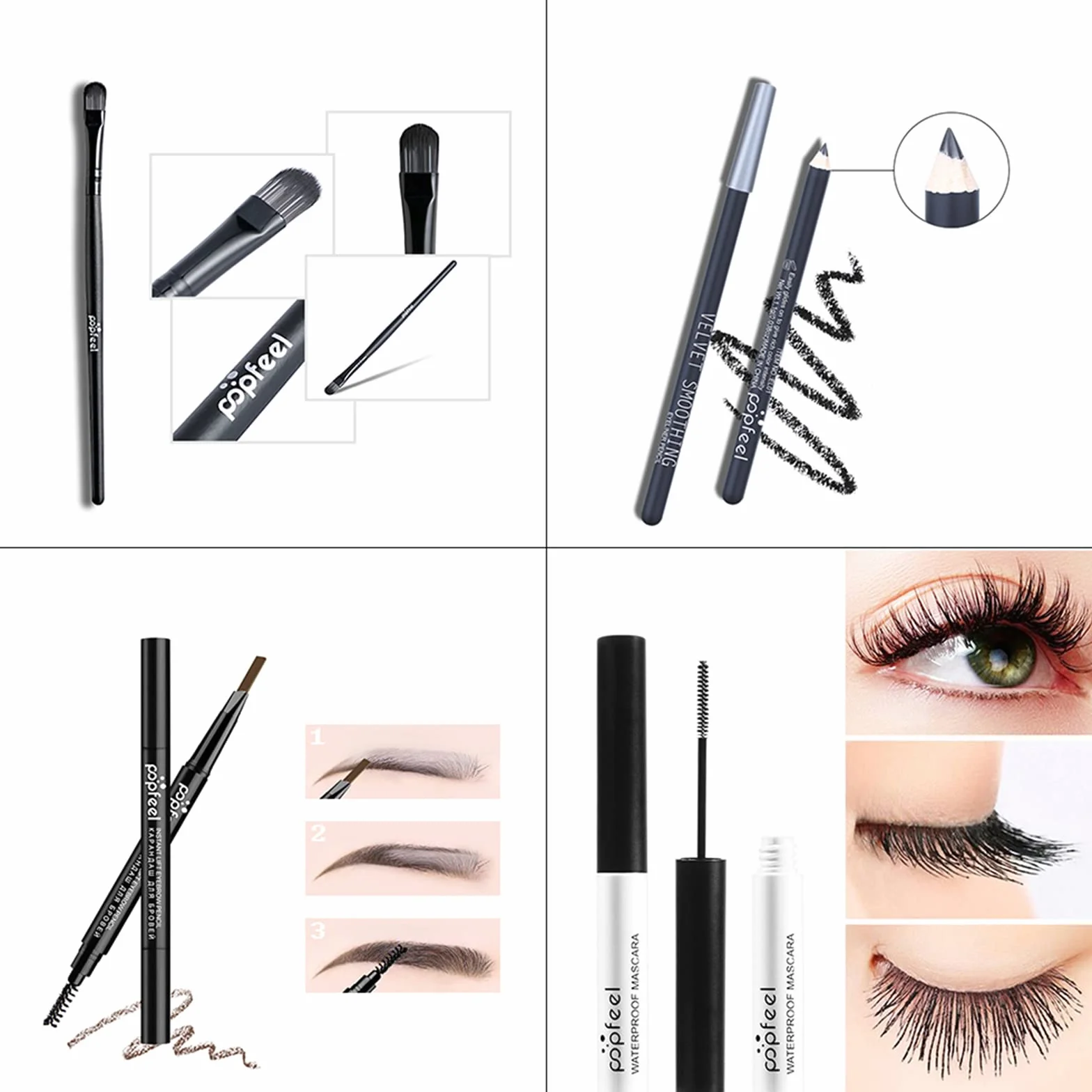 Joyeee Kit Trucco Tutto in Uno per Ragazze Adolescenti, Kit Trucco Completo per Donne Principianti Include Palette di Ombretti, Pennello per Occhi, Mascara, Matita per Sopracciglia Matita per Eyeliner