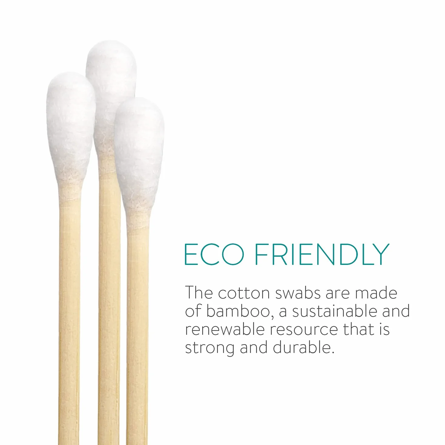 Navaris Cotton Fioc Bambù e Cotone - 800x Bastoncini 100% biodegradabili vegano - Zero plastica - 4 scatole in cartone riciclato da 200 pz. Ecologico