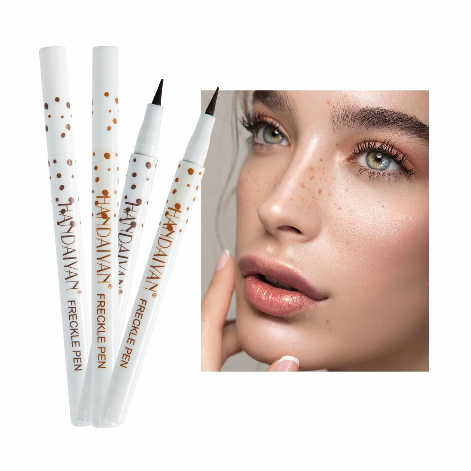 Penna Lentiggini, Penna per Trucco con Lentiggini di Bellezza, Penna a Lentiggine Naturale per Lentiggini Viso Impermeabile