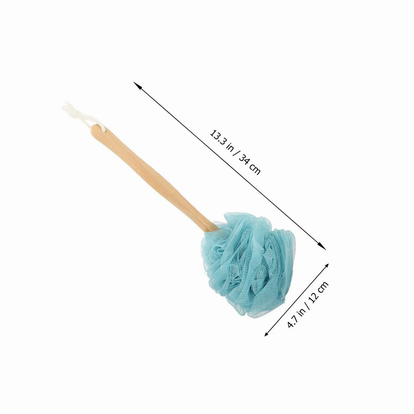 8pezzi Spazzola per Schiena Doccia Lunga in Nylon Morbido Scrubber Esfoliante per Corpo Impugnatura Antiscivolo per Bagno e Viaggio Adatto Uomini e Donne