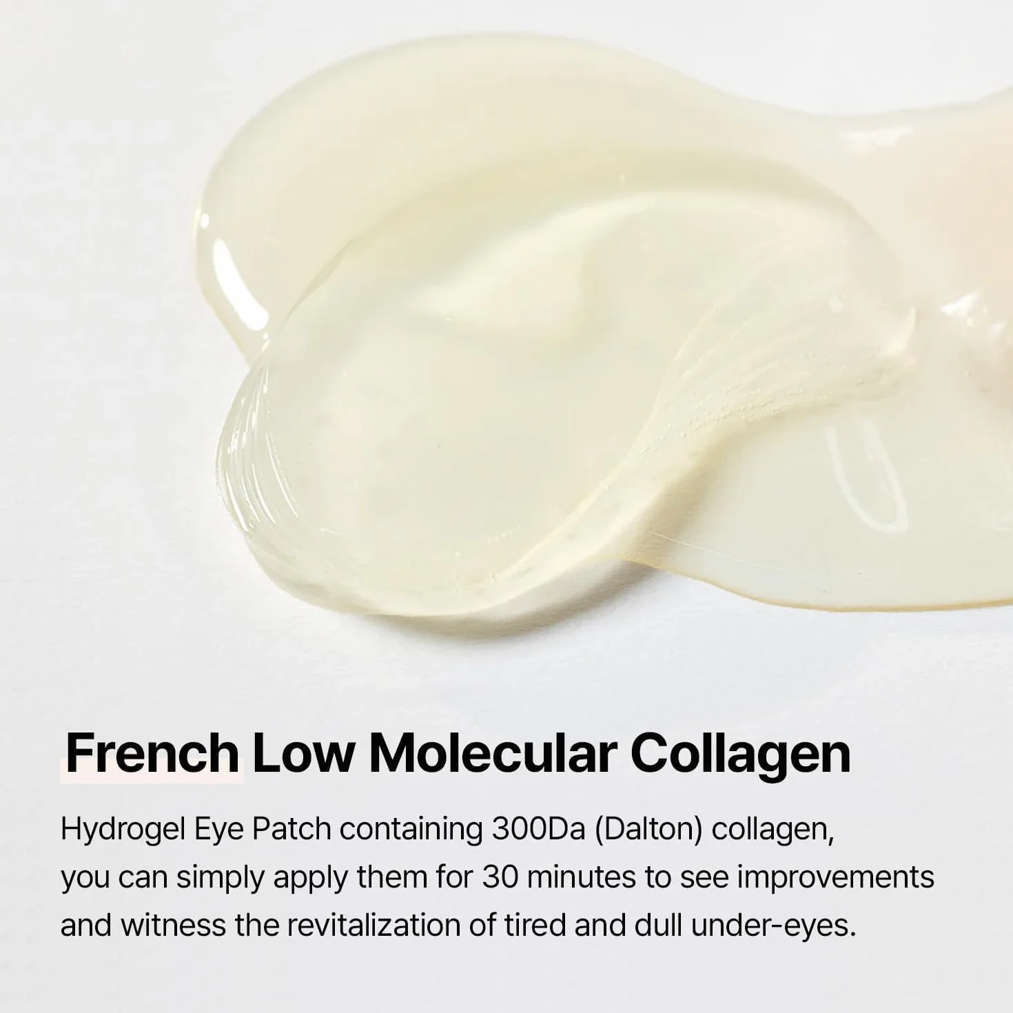 mixsoon Collagen Hydrogel Eye Patches – Collagene 300 Da, Effetto Rassodante e Decongestionante, Peptidi e Aminoacidi, Rughe e Occhiaie, 60 pz