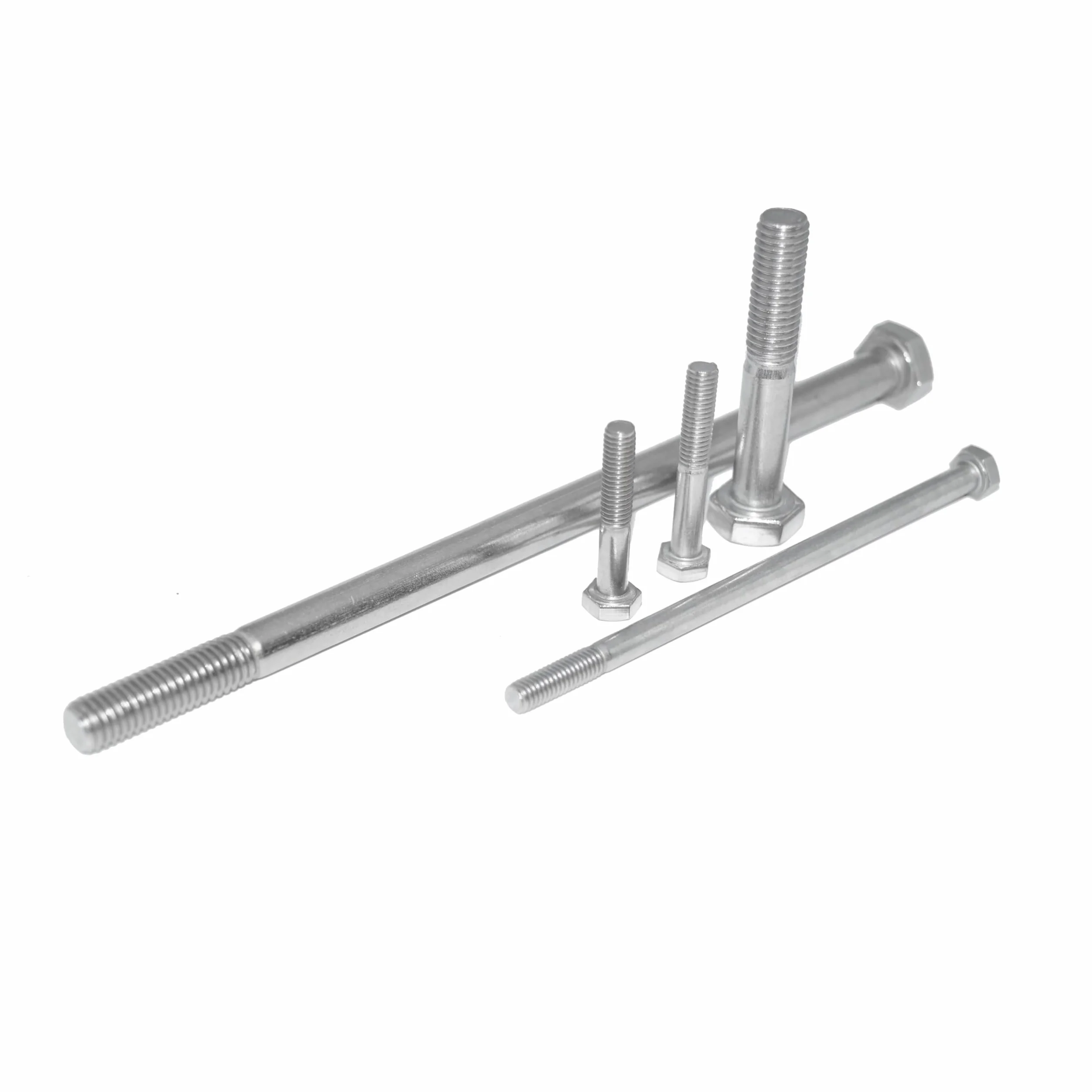 Viti a testa esagonale M8X50 acciaio inox A2 V2A DIN 931 ISO 4014 4 pezzi