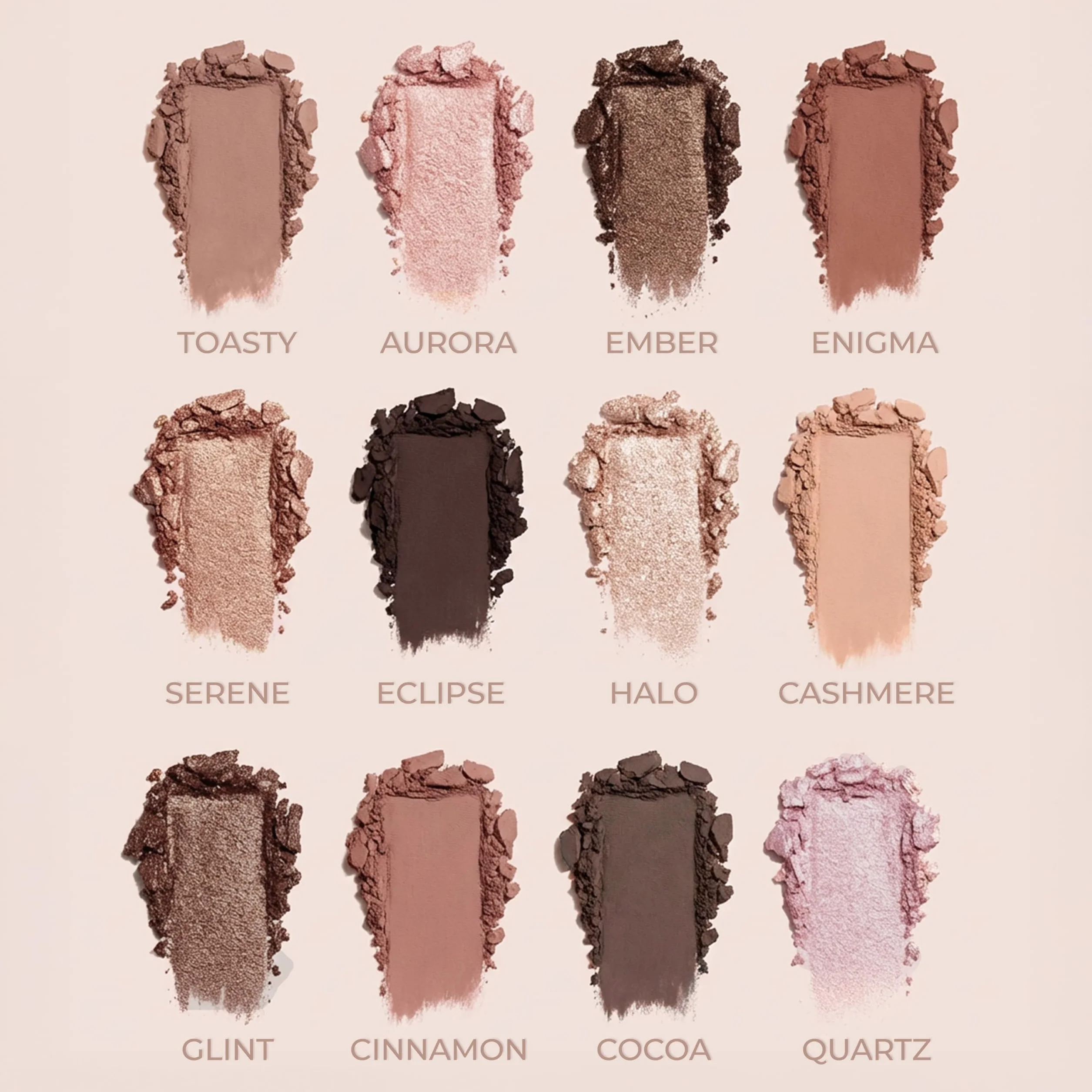 Lamora Palette Ombretti Nude - 12 Colori Brillanti e Opachi Altamente Pigmentati per Trucchi Occhi - Make Up Professionali Formato Viaggio Con Specchio 2