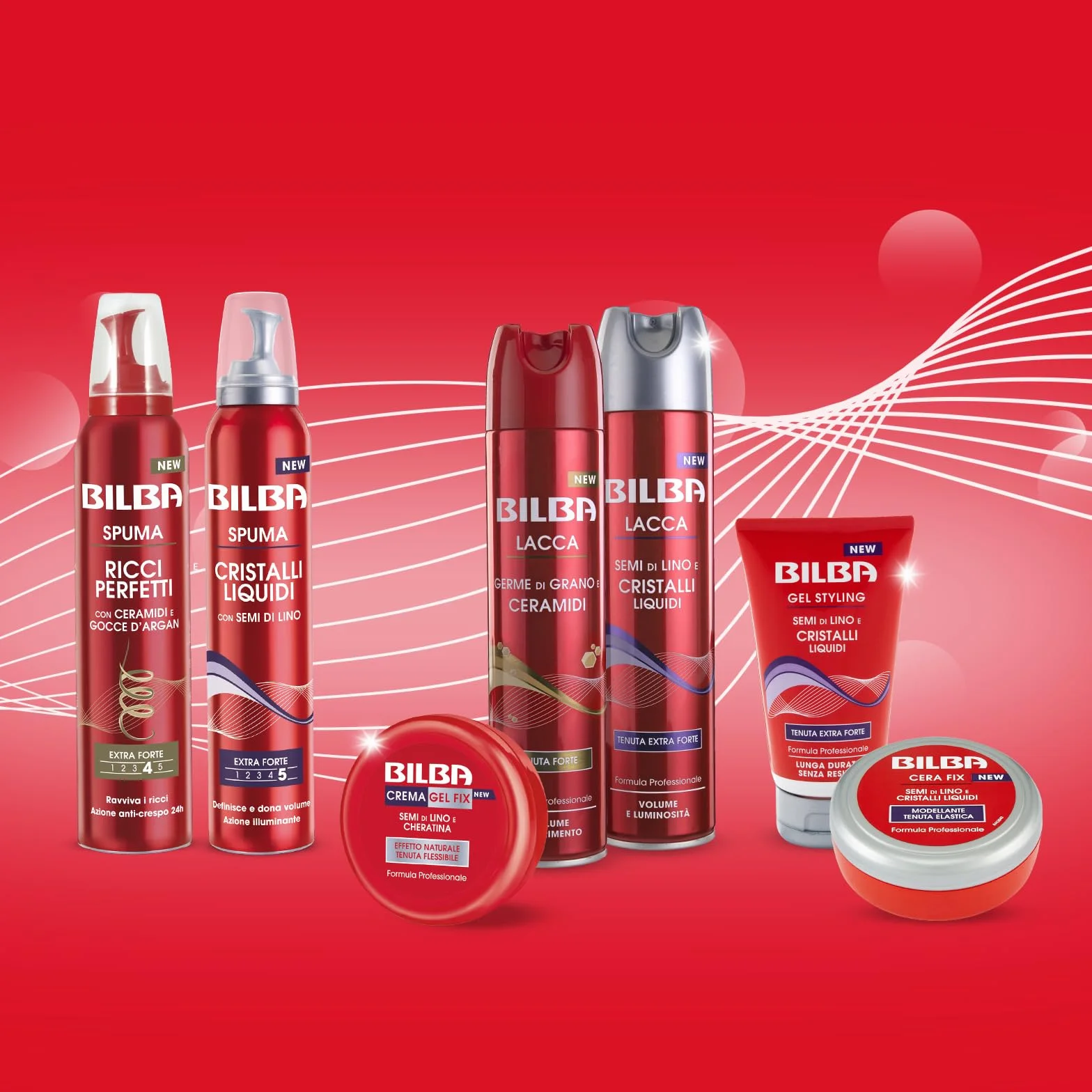 Bilba, Spuma con Germe Di Grano - Schiuma Capelli Ricci Perfetti con Ceramidi e Gocce d'Argan - Formula Professionale a Tenuta Extra Forte - Ravviva i Ricci con Azione Anticrespo per 24 h - 200 ml