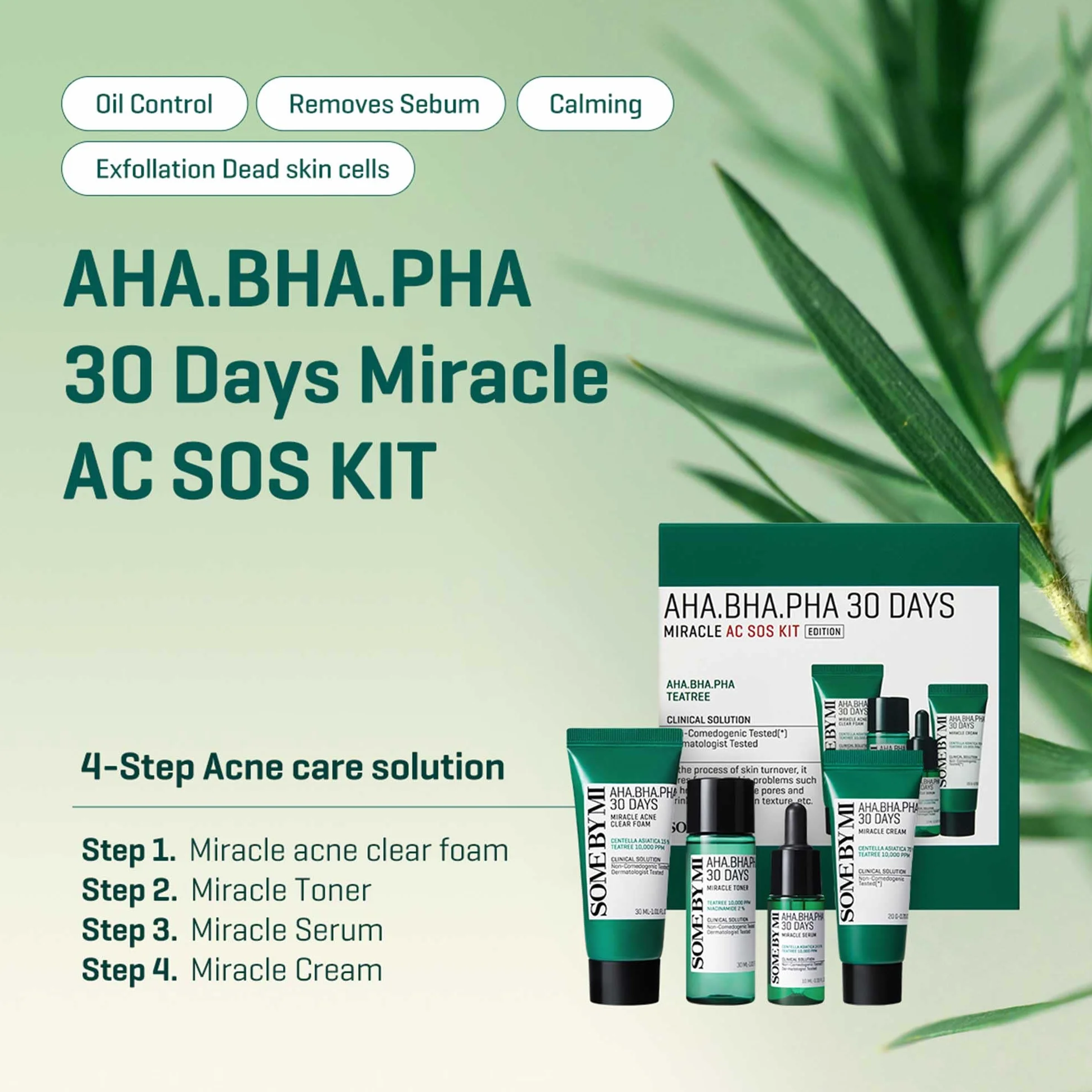 Some By Mi prodotto beauty Aha Bha Pha 30 Days Miracle Ac Sos Kit 4St (30Ml, 30 ml