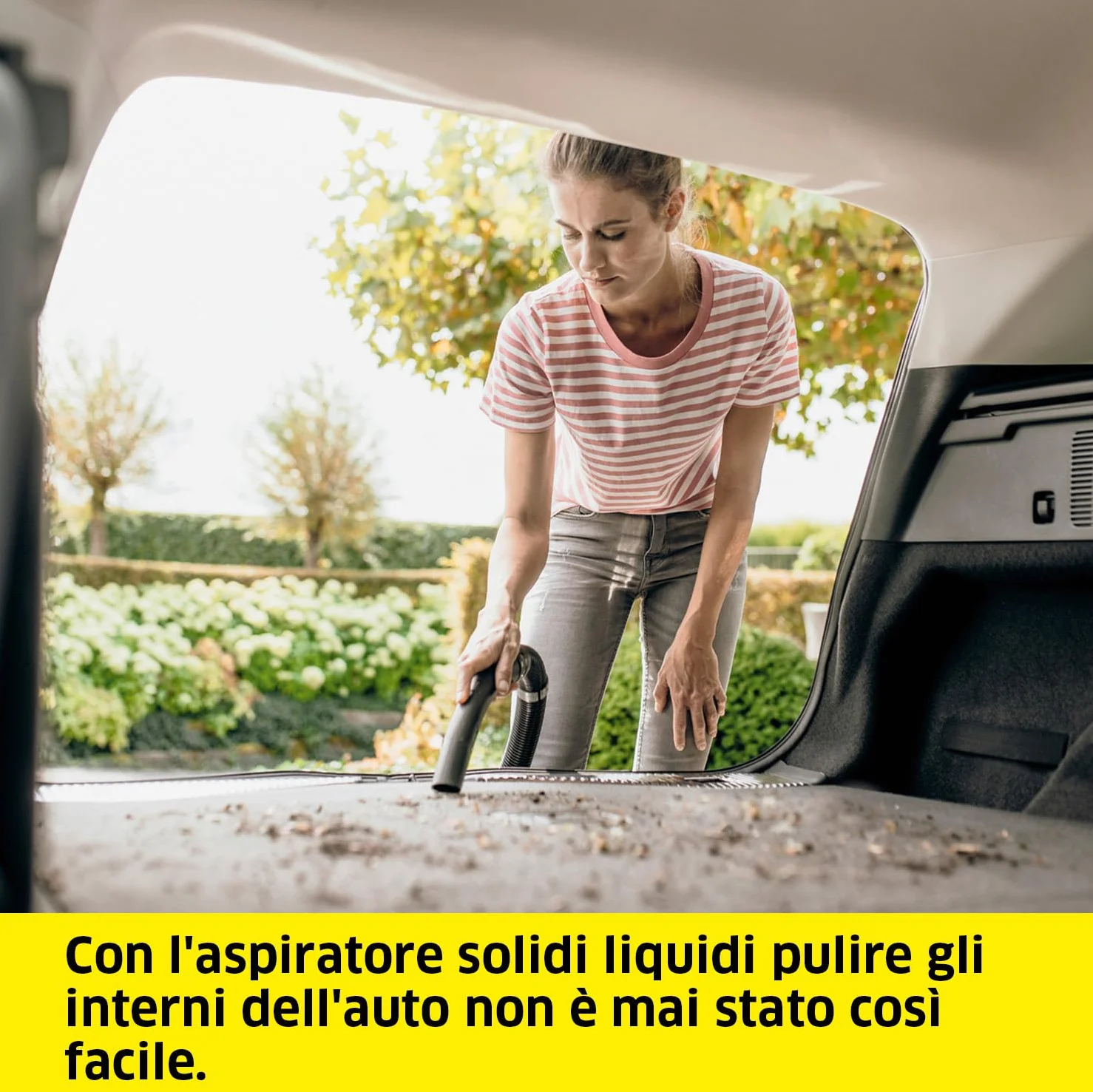KÄRCHER aspiratore solidi liquidi WD 4 S V-20/5/22 1000 W contenitore acciaio inox 20 l tubo aspirazione 2,2 m funzione soffiante