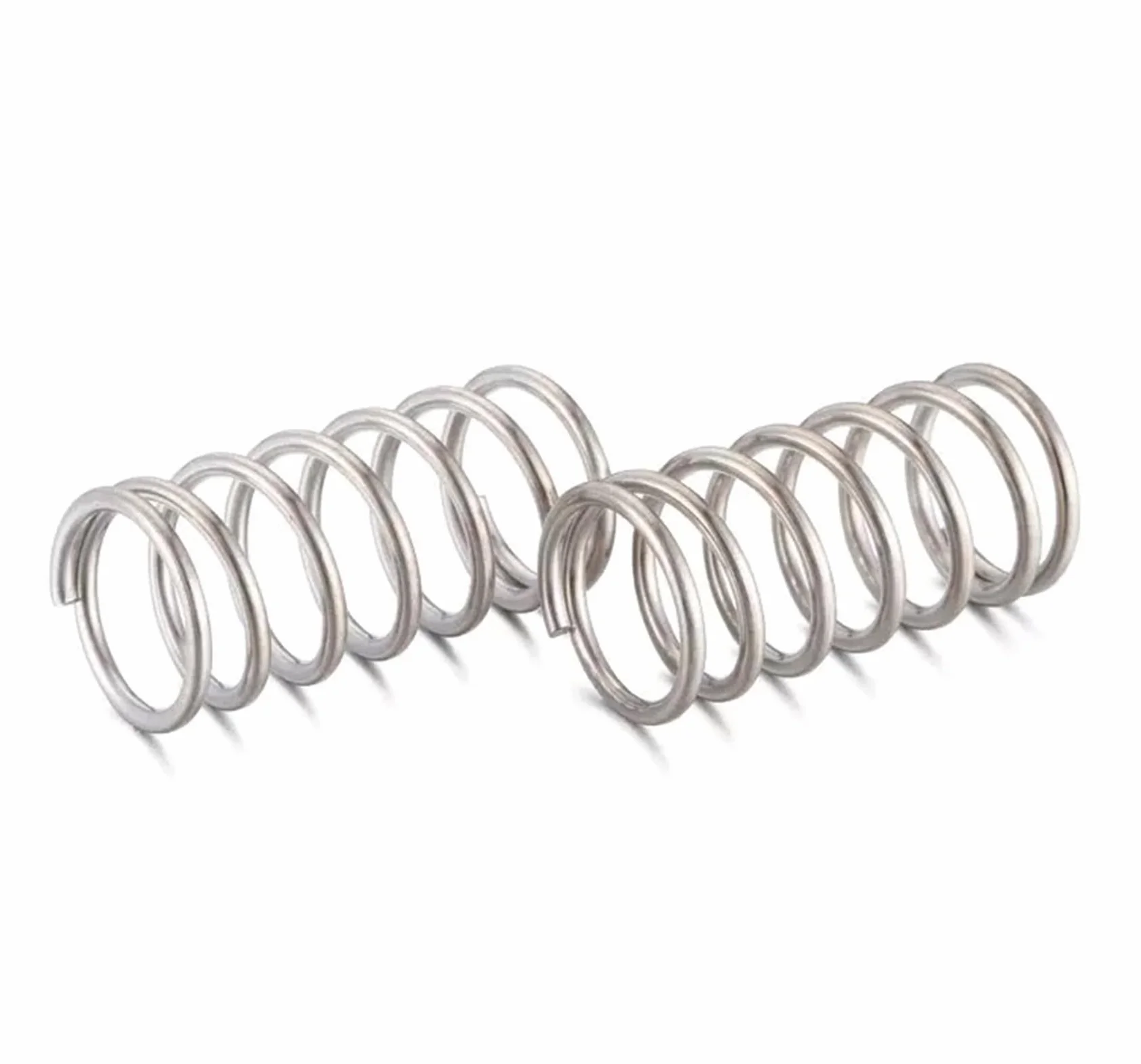 Molla Compressione 0.8mm x 7mm x 30mm Acciaio inossidabile 10 Pezzi