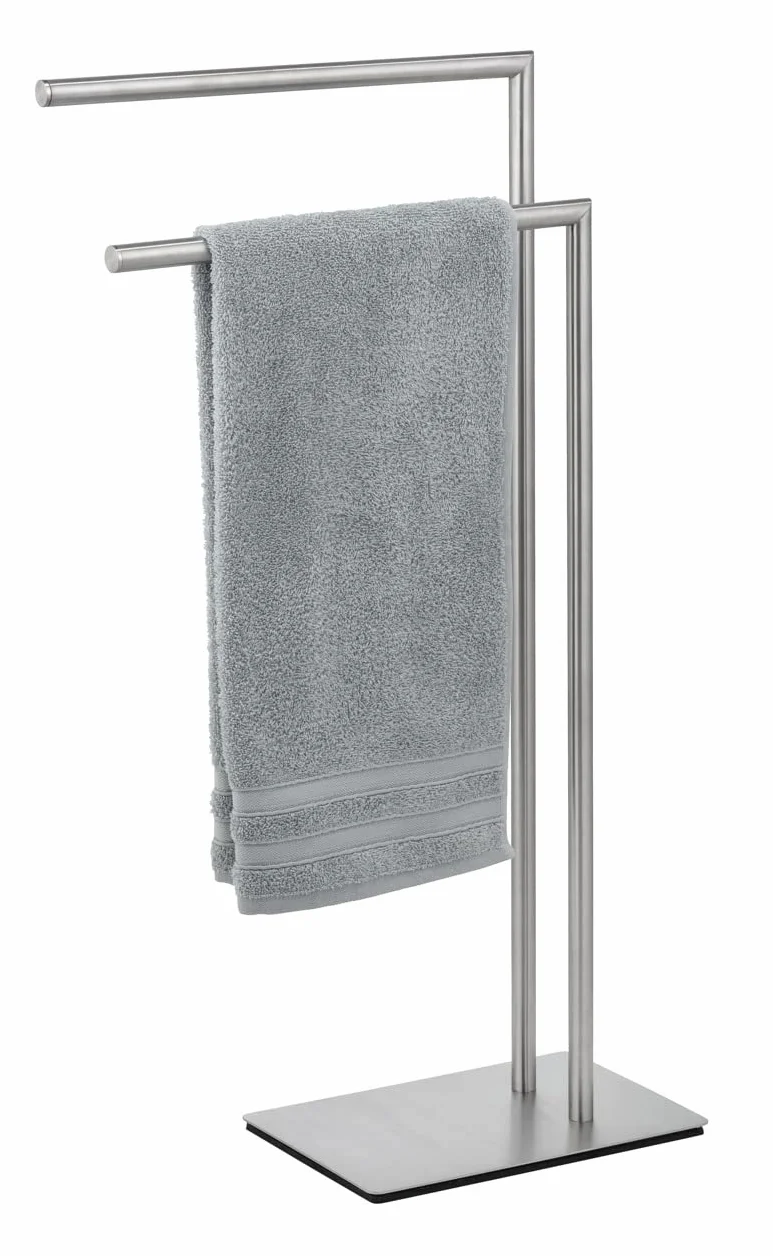 WENKO Portasciugamani Recco acciaio inossidabile satinato 48 x 80,5 x 20 cm