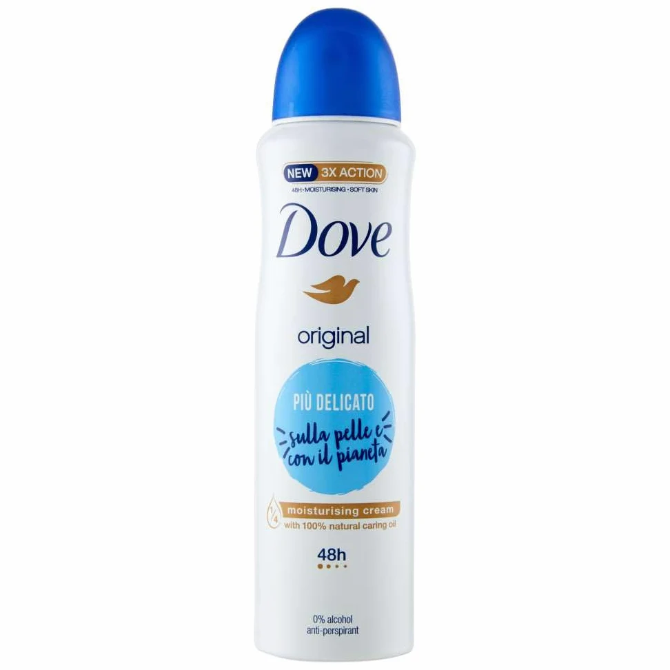 12 X Dove Deo Spray Original Classico crema idratante deodorante corpo offerta