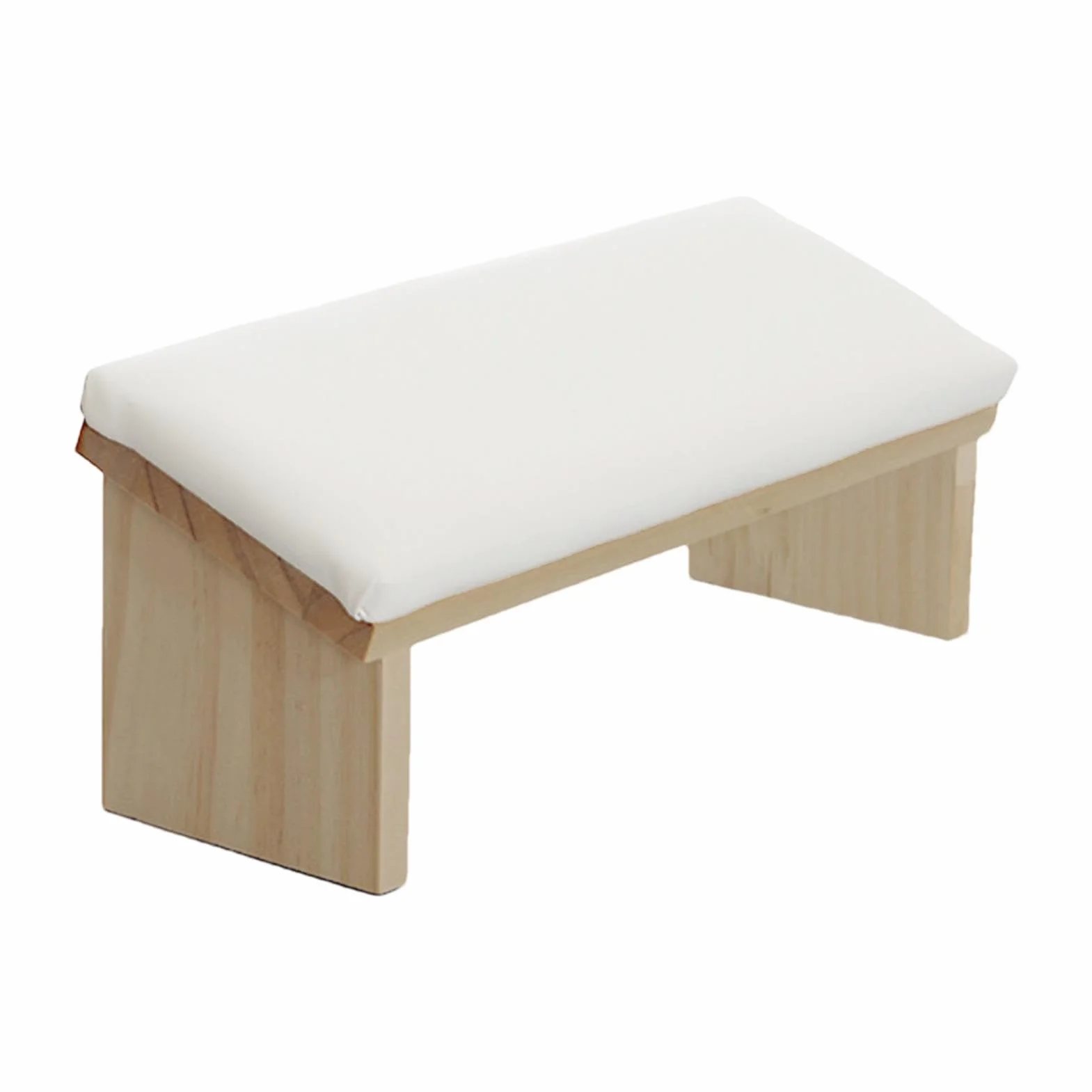 Bracciolo per tecnici delle unghie, comodo per manicure, poggiabraccia in pelle PU, design smussato in legno PU, supporto robusto per la casa
