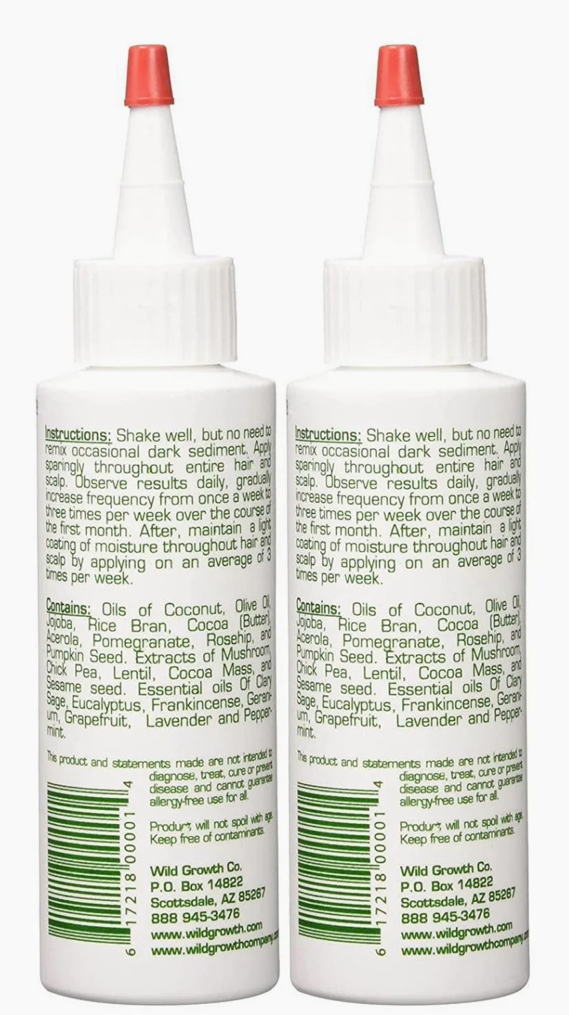 Wild Growth Set di 2 oli per capelli, 118 ml