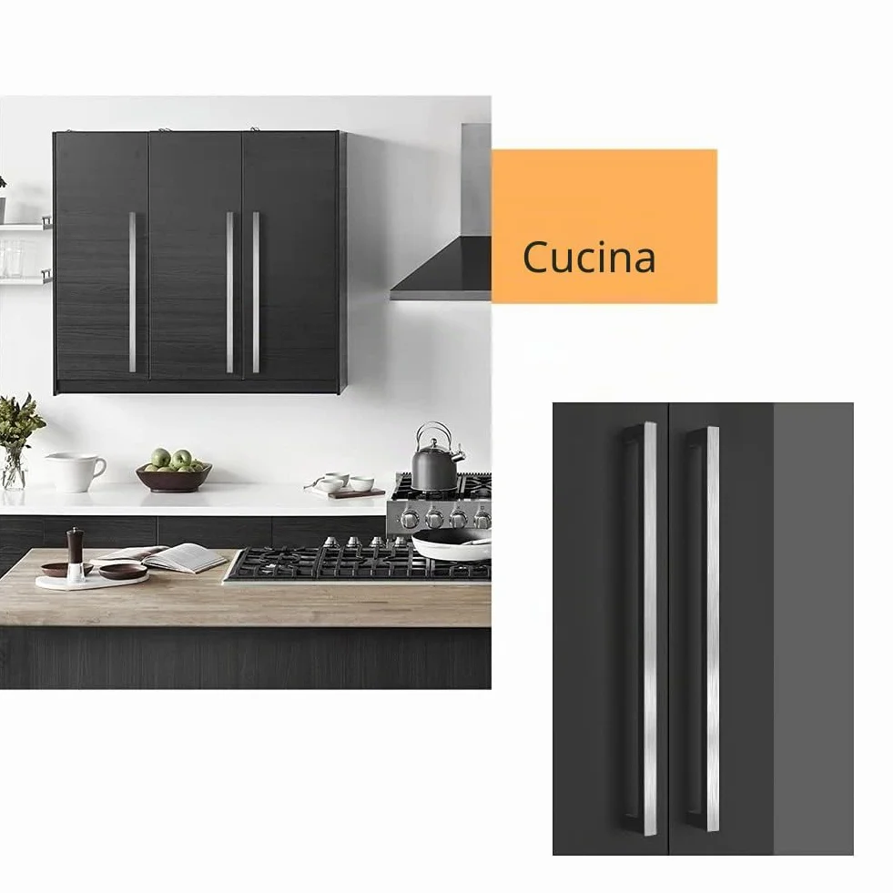 Maniglie per Mobile Acciaio Inox Distanza Fori 320 mm 2 Pezzi